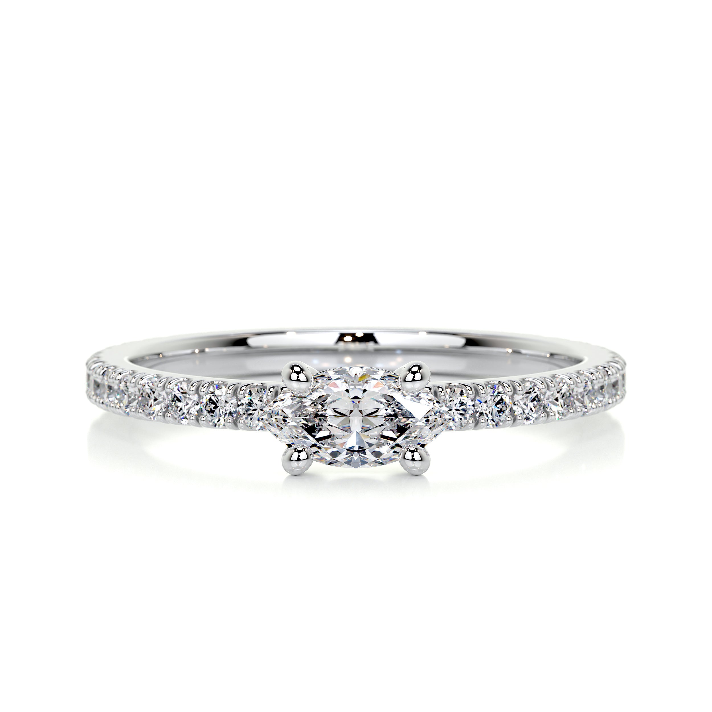 Chloe Marquise Stacking Ring (0.60 Carat) -Platinum、mySite、hinf8tx79
