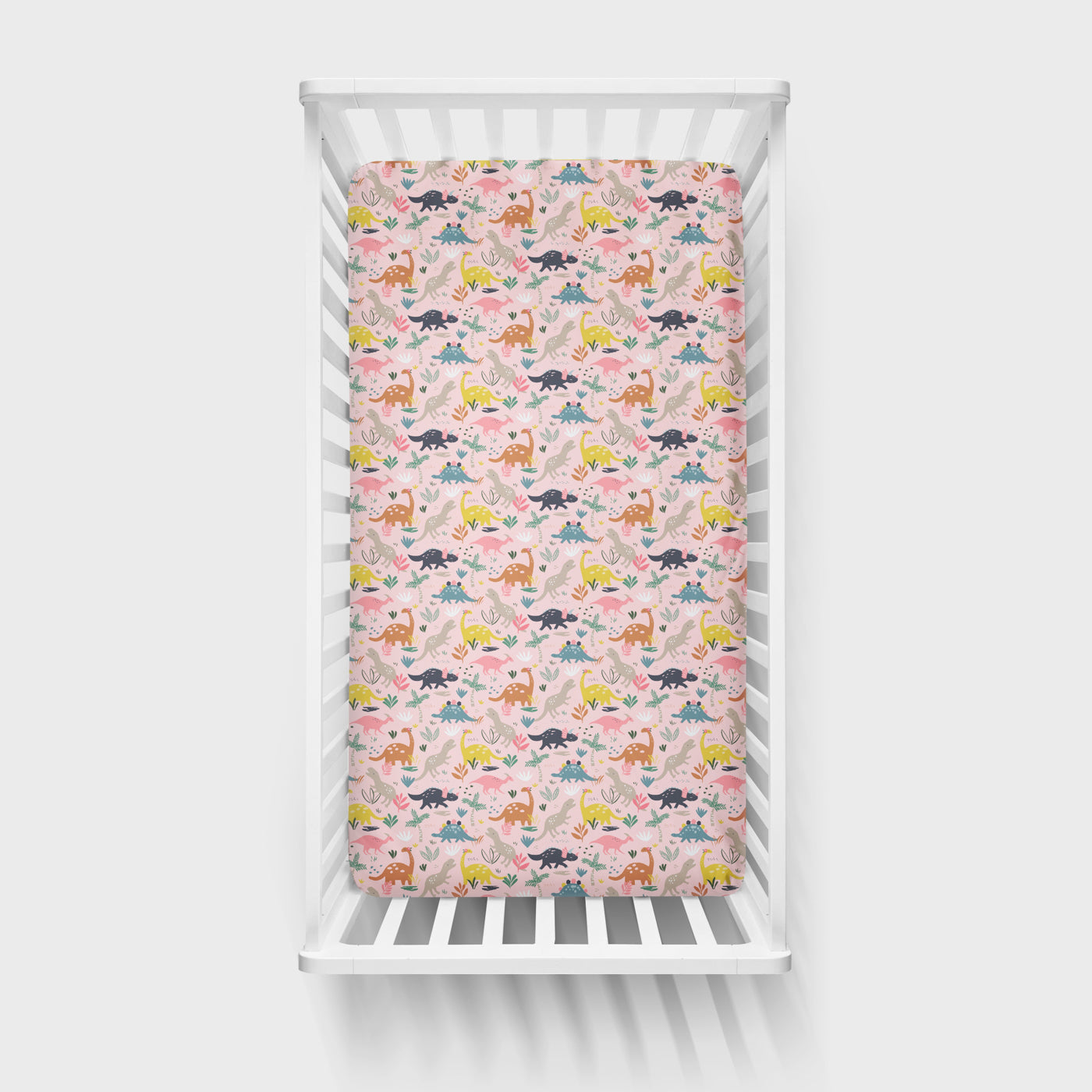  Pink Jurassic Jungle Fitted Crib Sheet、mySite、layawaytickets