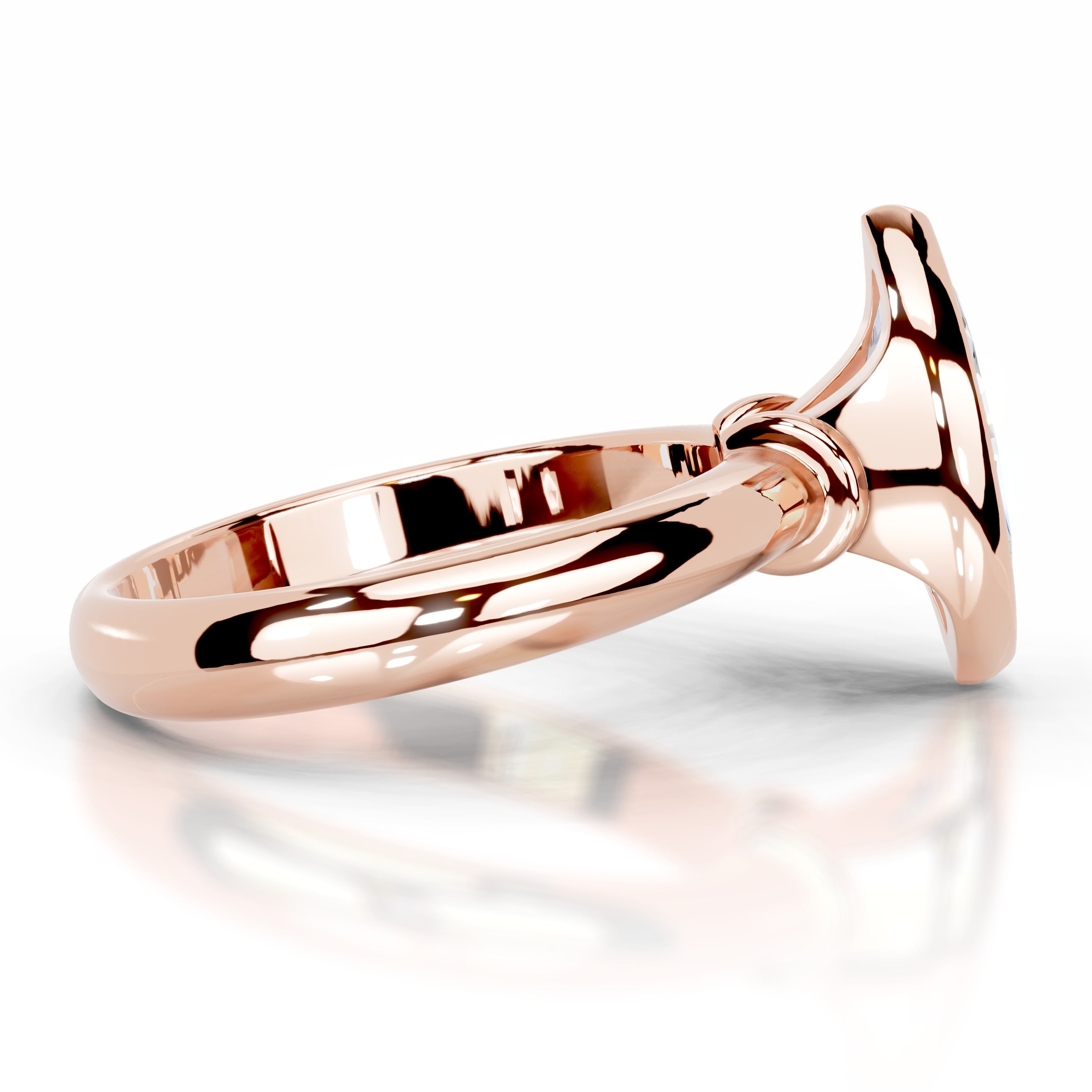 Kaylee Moissanite Ring - 14K Rose Gold、mySite、hinf8tx79