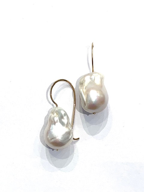 Sconset Flair Studio Large Japanese Baroque Pearl Earrings、mySite、noshort