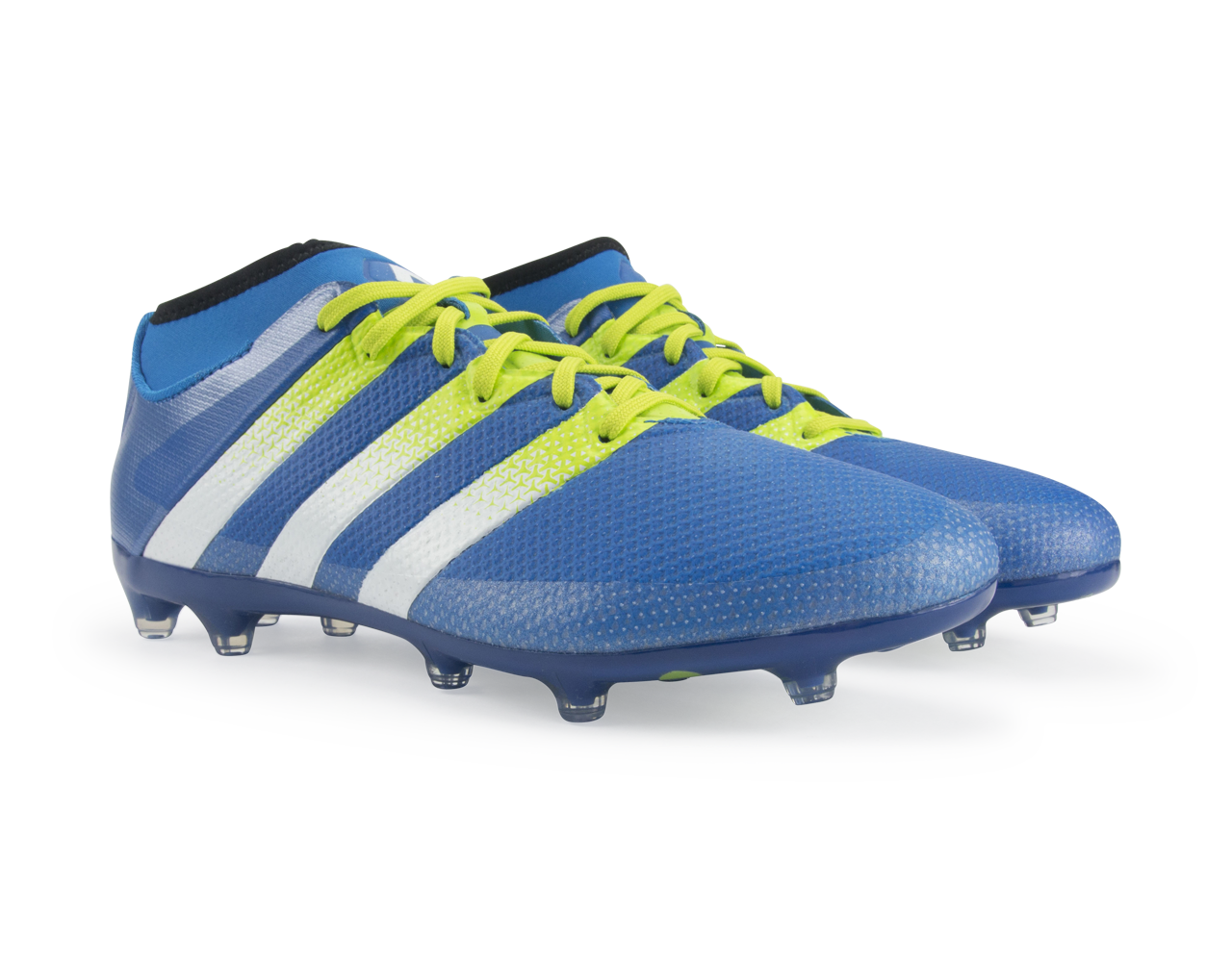 adidas Men's ACE 16.2 Primemesh FG/AG Blue/White/Solar Slime、mySite、bottomscart