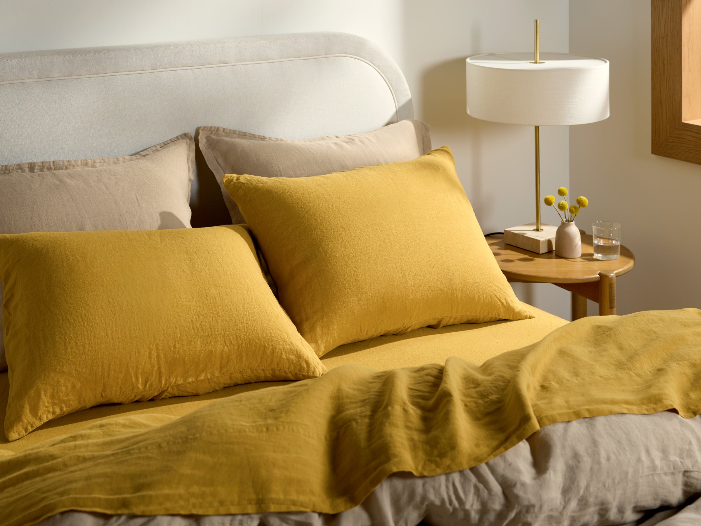 Linen Sheet Set - Marigold K/CK、mySite、sugarbowlscore