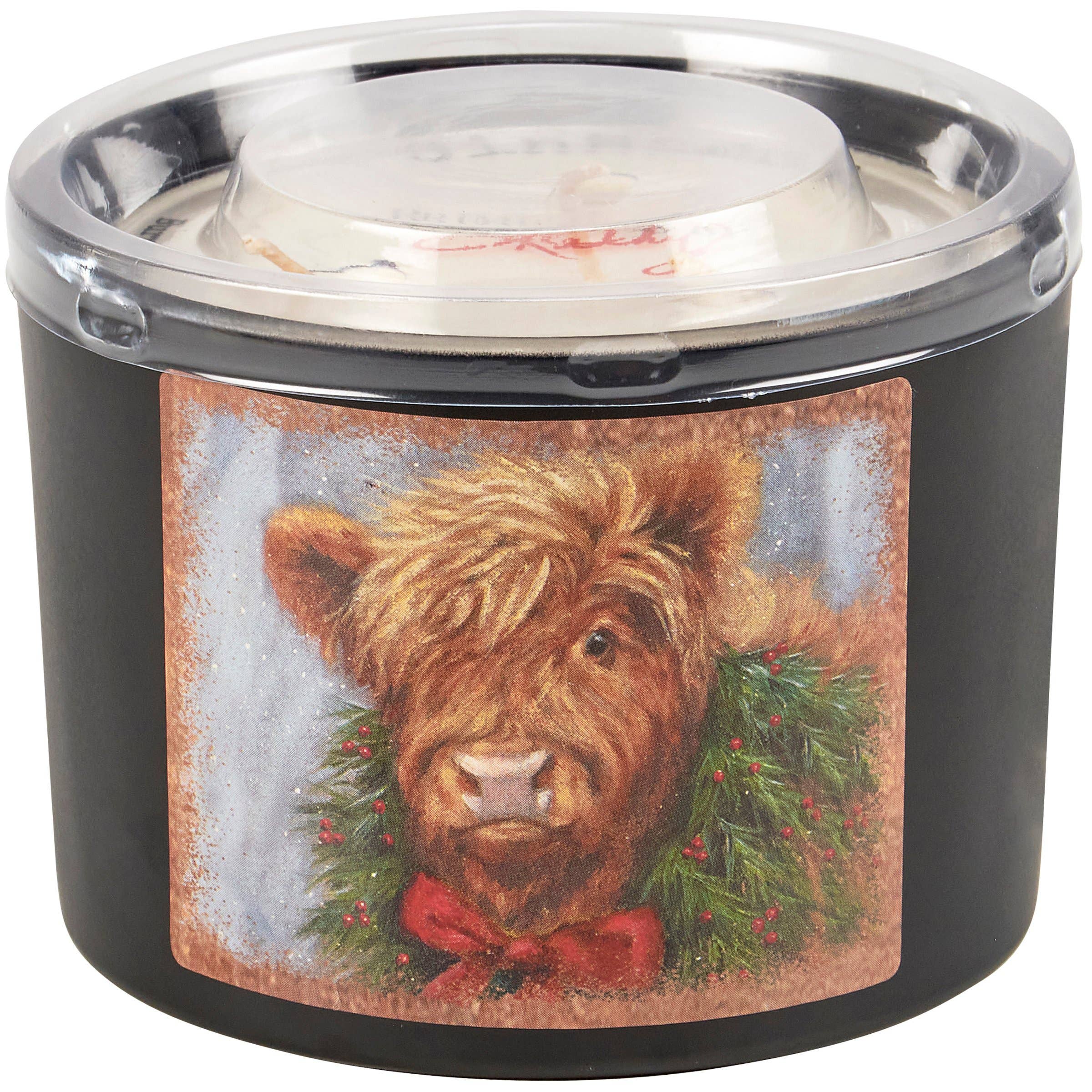 Christmas Highland Cow Cinnamon Candle Primitives by Kathy、mySite、g9winljtr