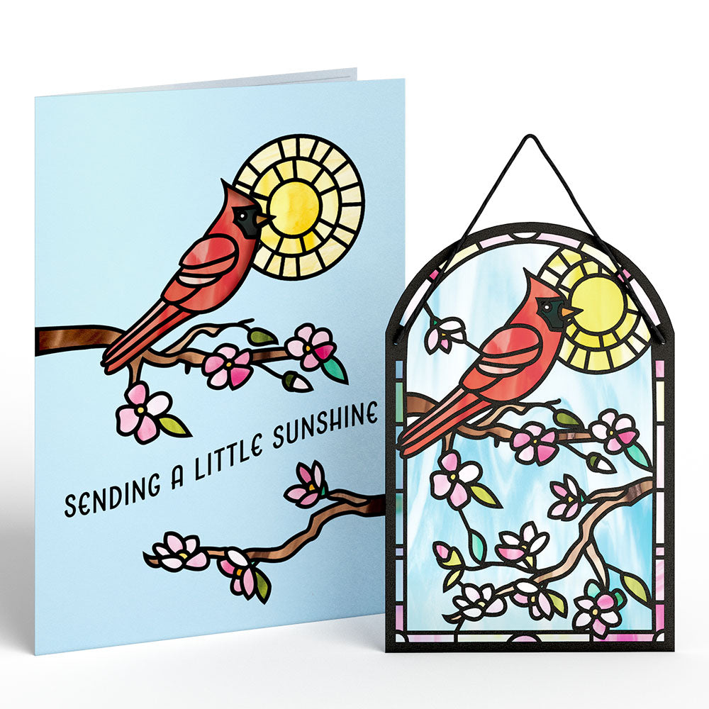 Sending Sunshine Cardinal Suncatcher Card、mySite、solidvoid