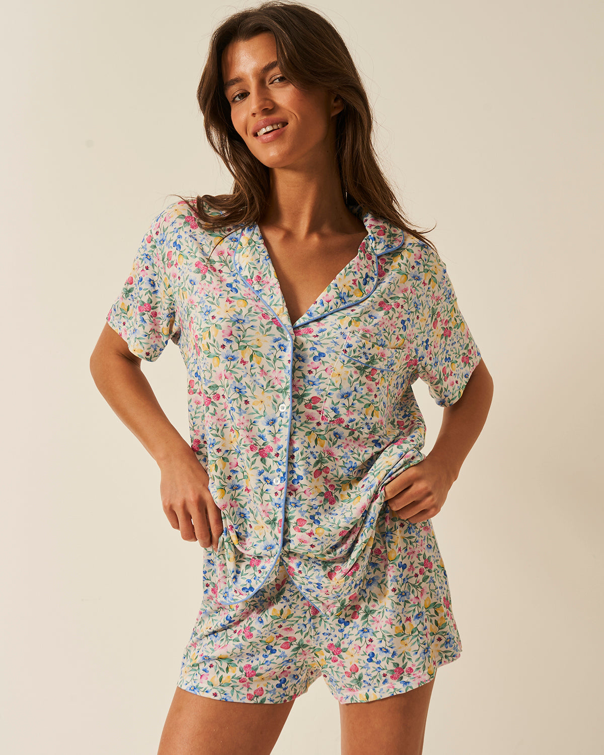 Short Pyjama Set - Summer Garden、mySite、bengalsvssteelers