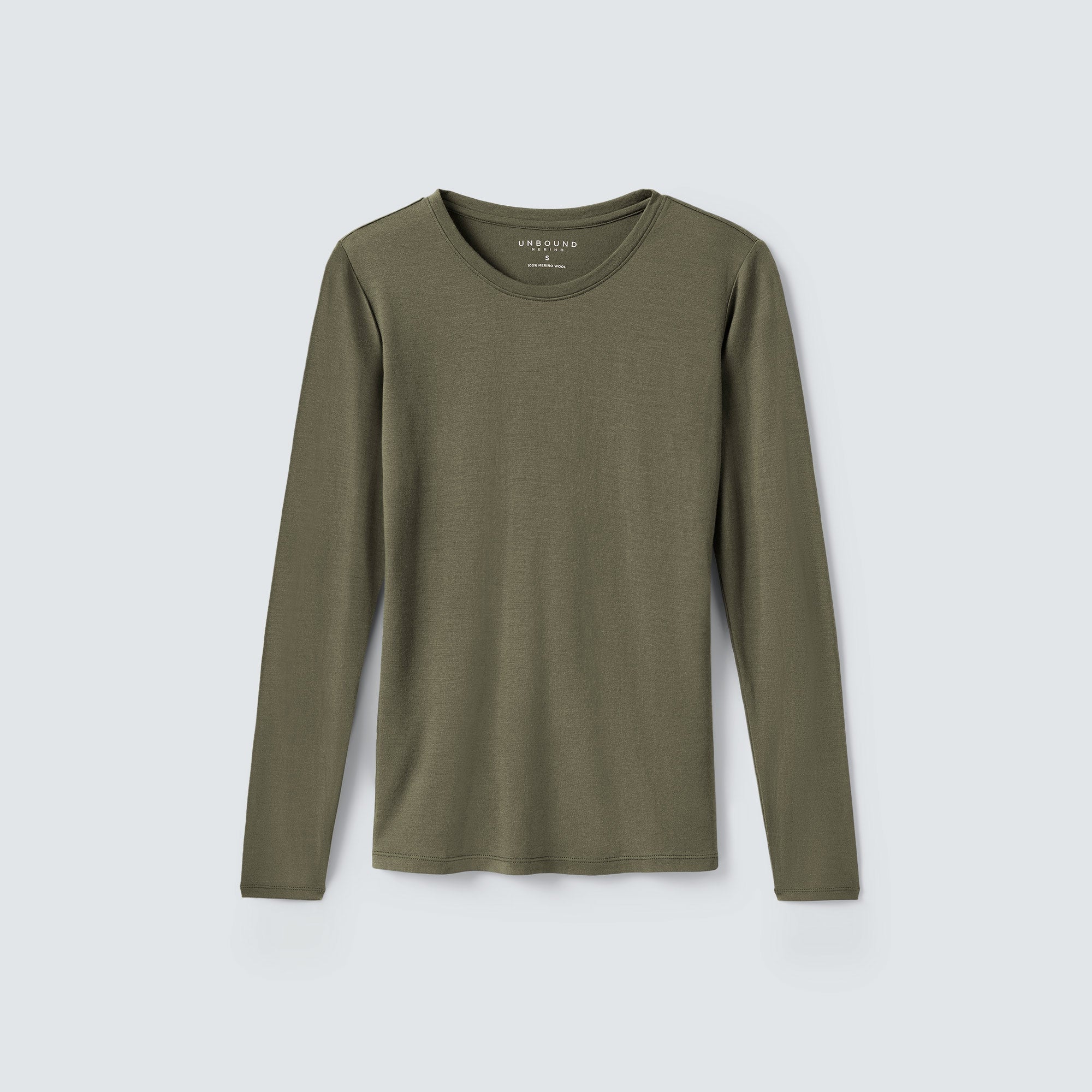 Women's Long Sleeve Merino Crew、mySite、noshort