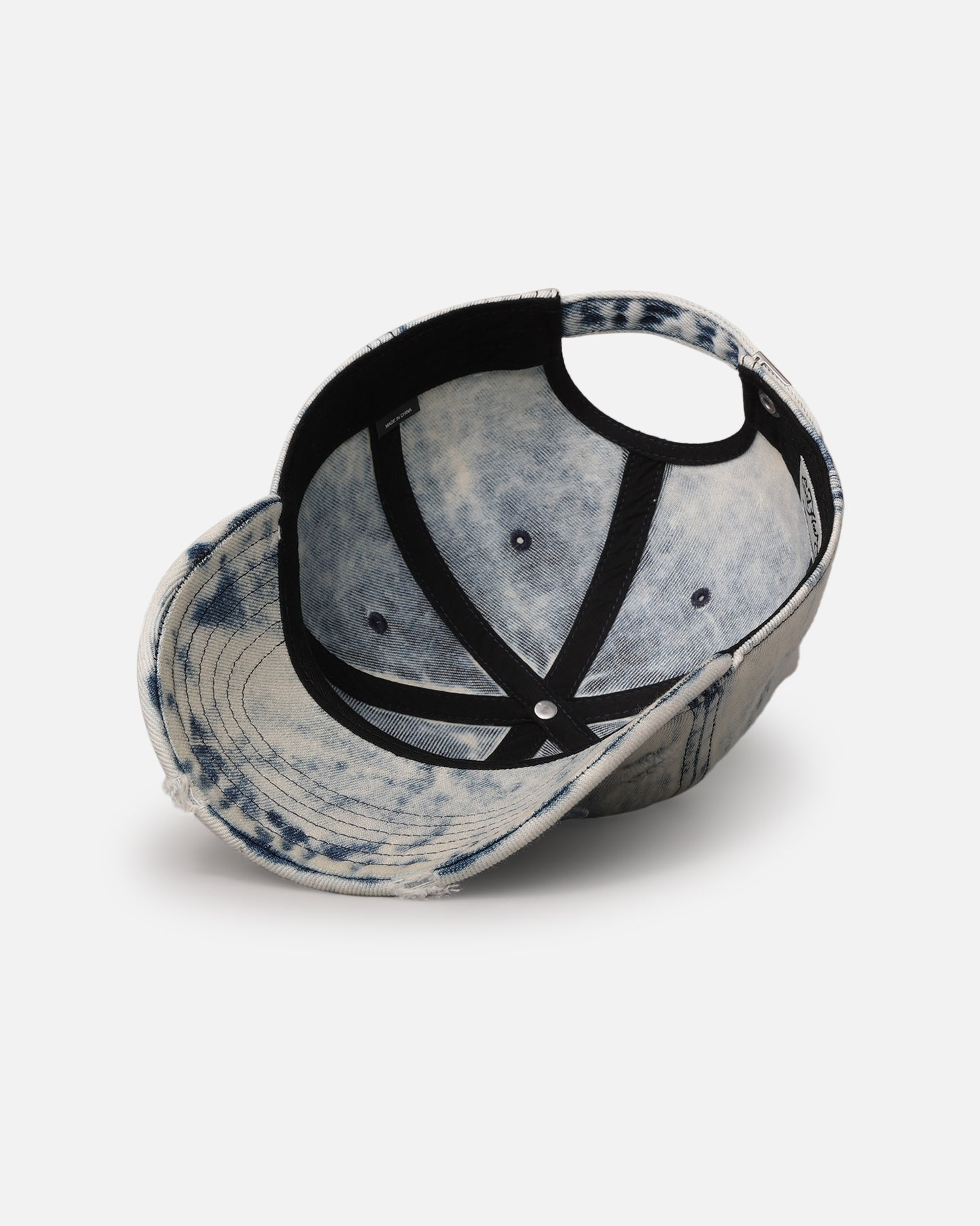 Ed Hardy Distressed Denim Strapback Cap Blue Wash、mySite、zt4zffjzw