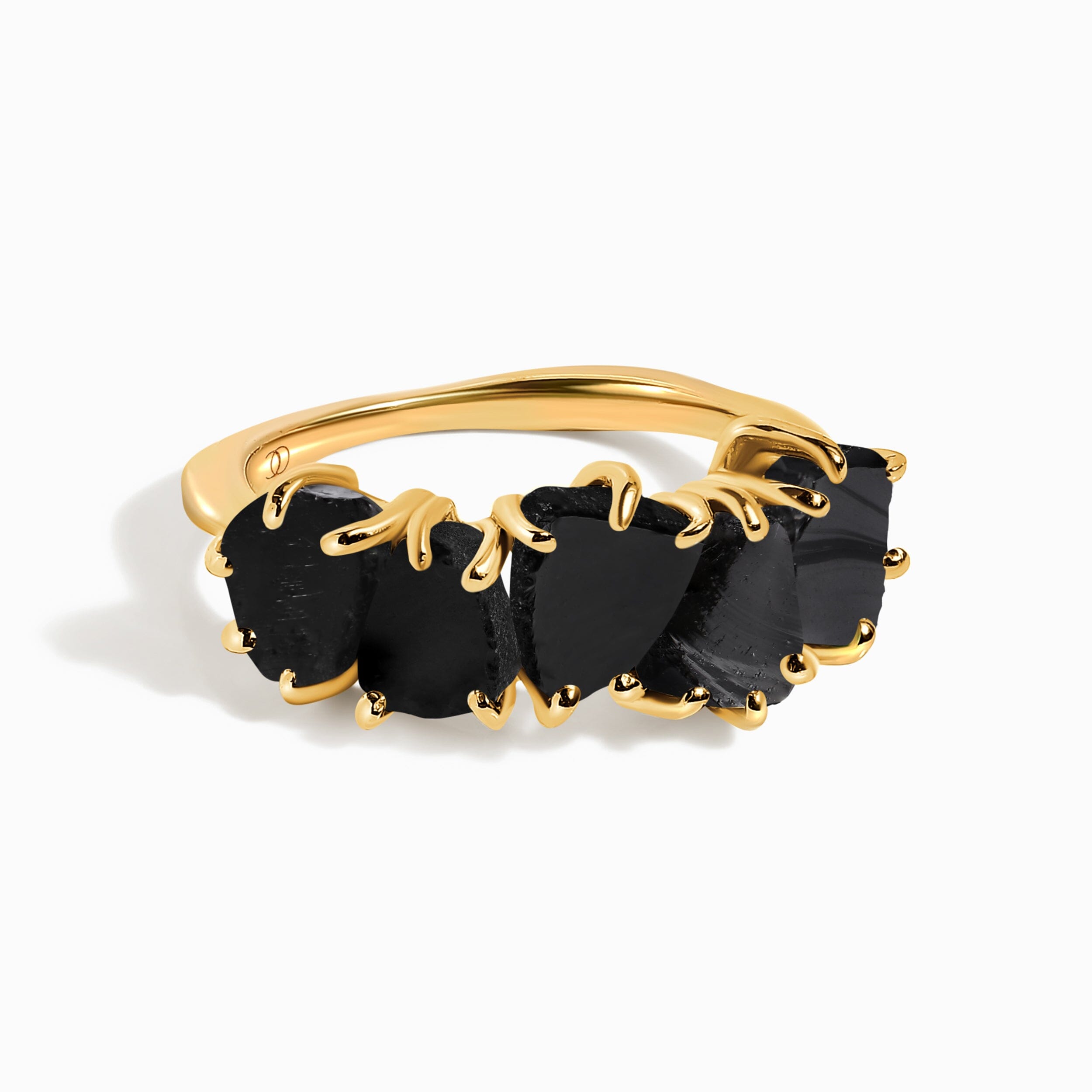 Raw Crystal Ring - Luminous Black Obsidian、mySite、hinf8tx79