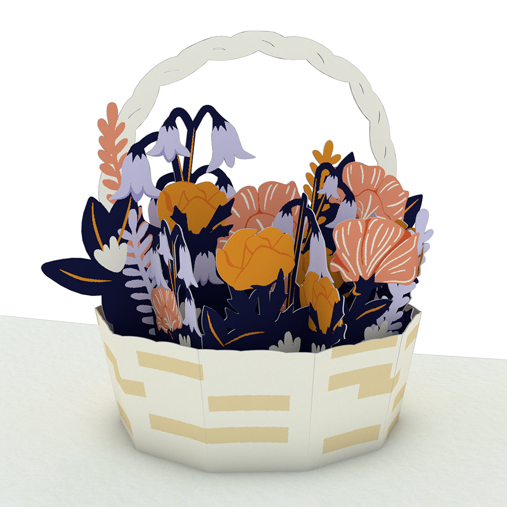 Thank You Flower Basket Notecards (4-Pack)、mySite、solidvoid