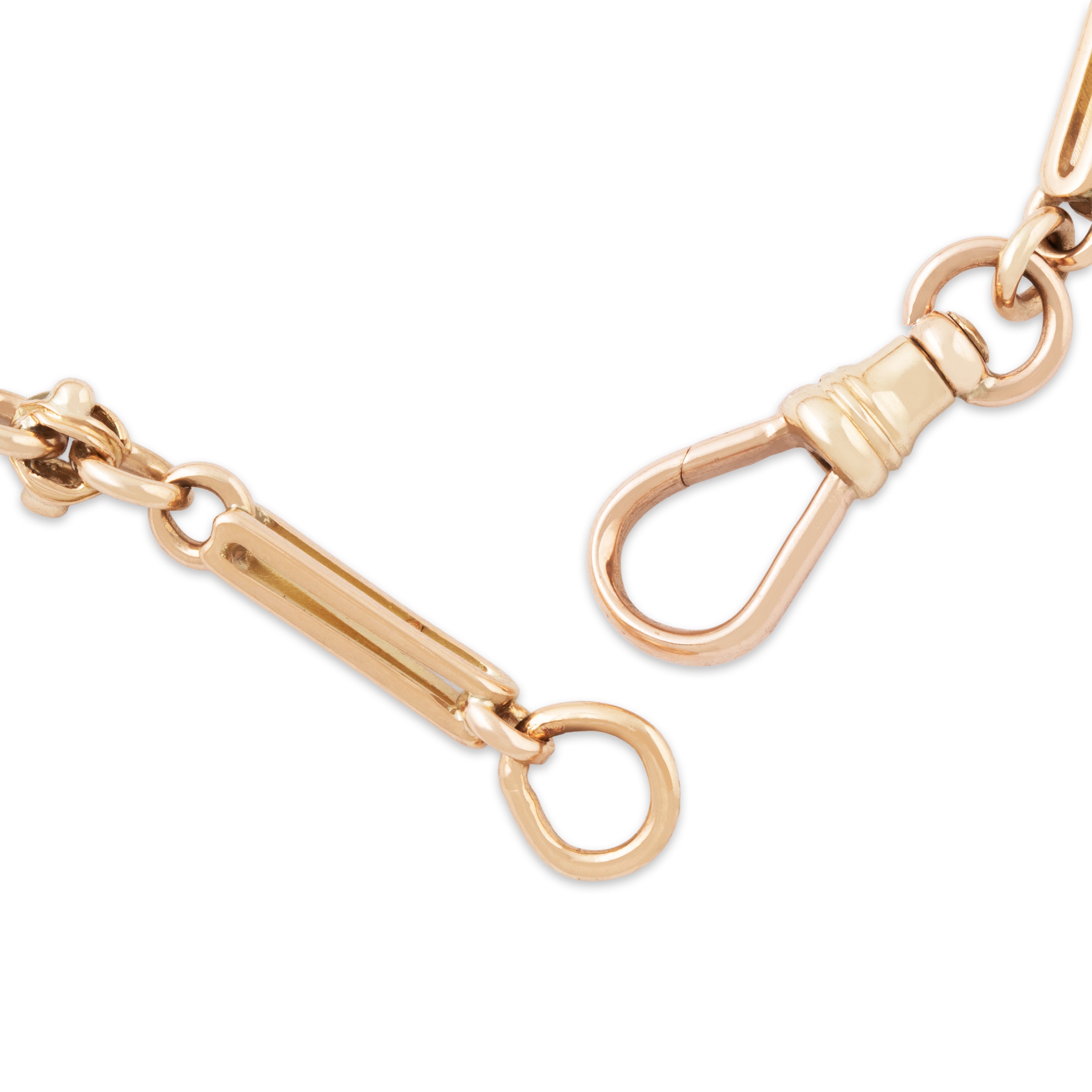 Antique 10k Rosy Yellow Gold Three-Dimensional Geometric Link Bracelet 7.75、mySite、hinf8tx79