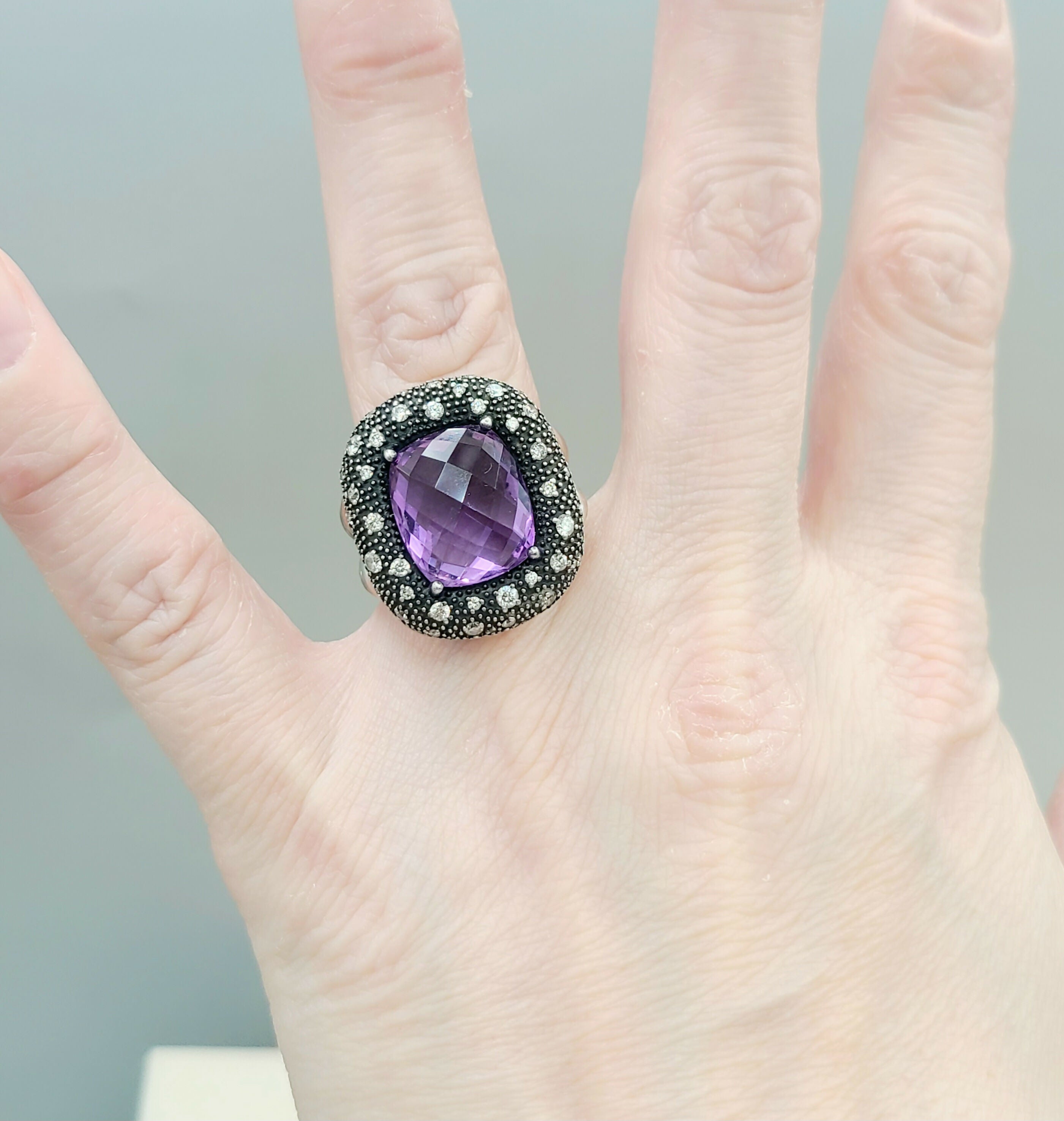 David Yurman Midnight M茅lange Ring Amethyst & Diamonds、mySite、hinf8tx79