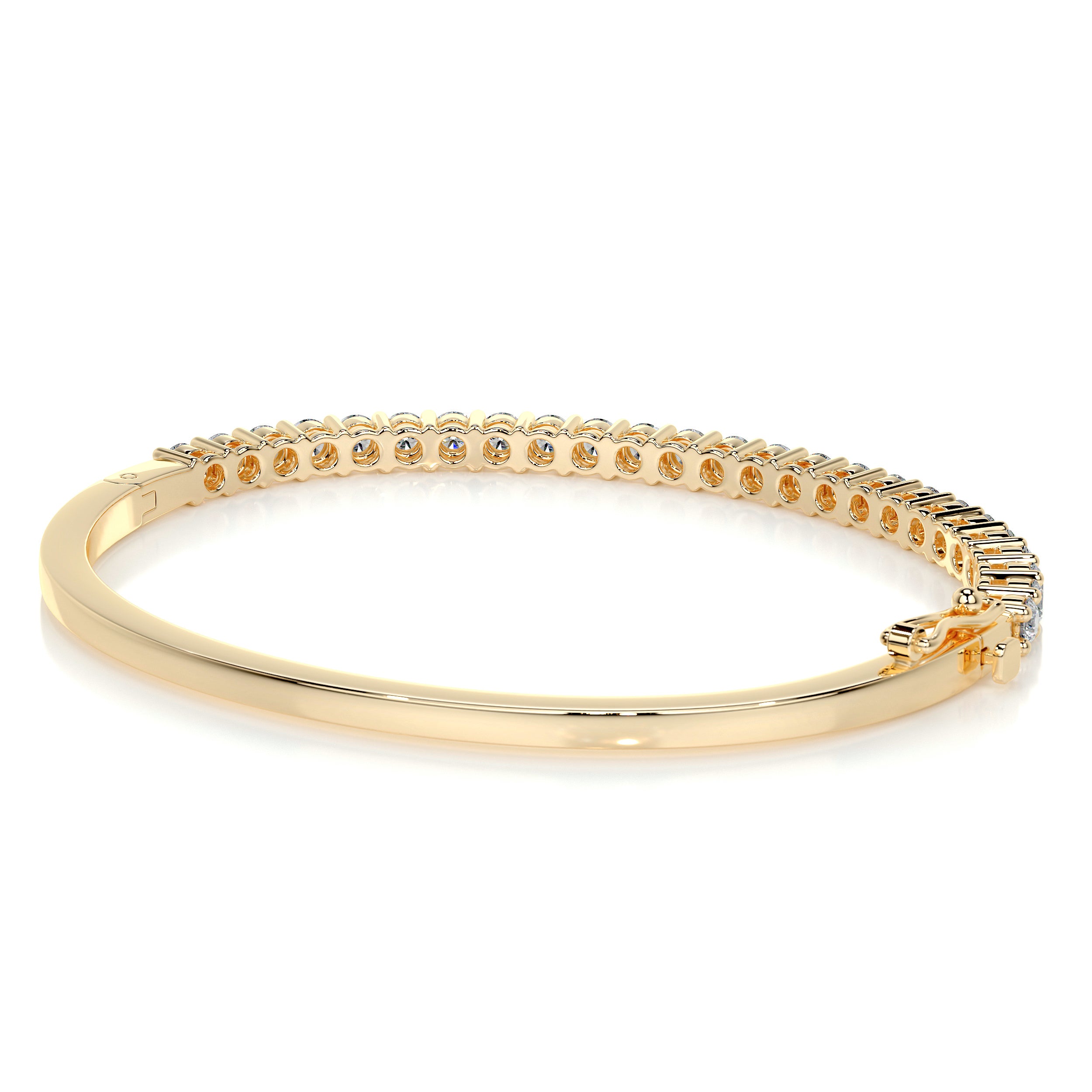 Karla Bangle Diamond Bracelet (2.5 Carat) -18K Yellow Gold、mySite、hinf8tx79
