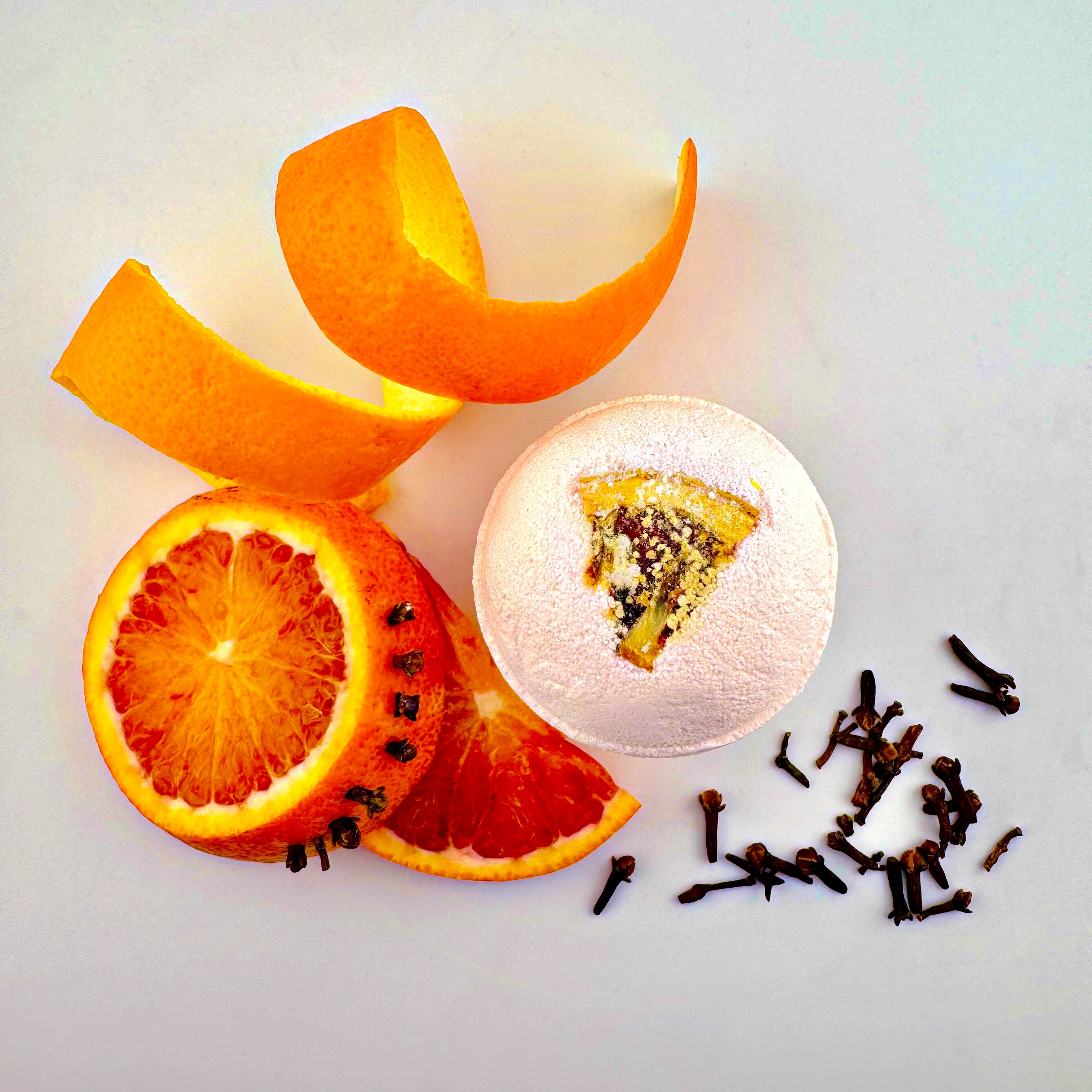  Orange Blossom & Calendula ARGAN Bath Bomb (4.5oz)、mySite、elrpsem3k