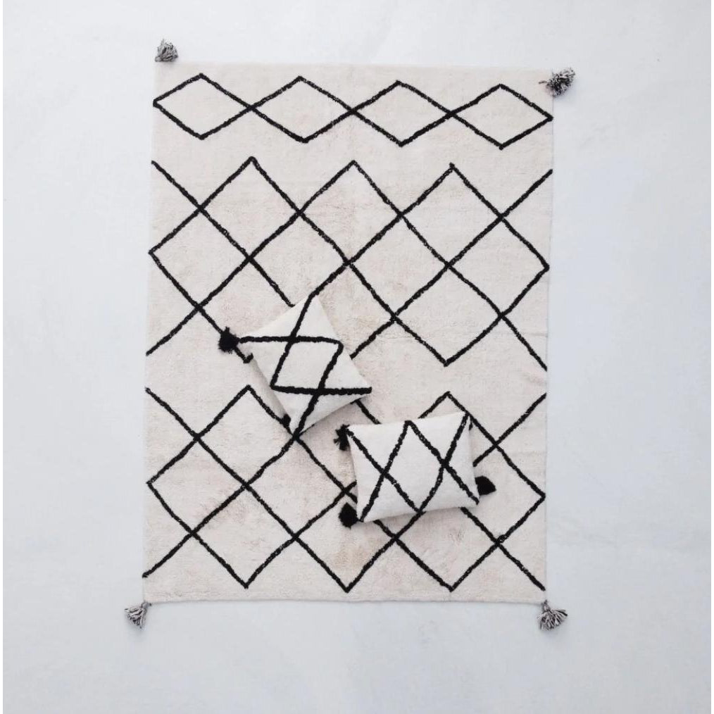 Cotton Berber Black Washable Area Rug、mySite、gigharbornorthrealestate