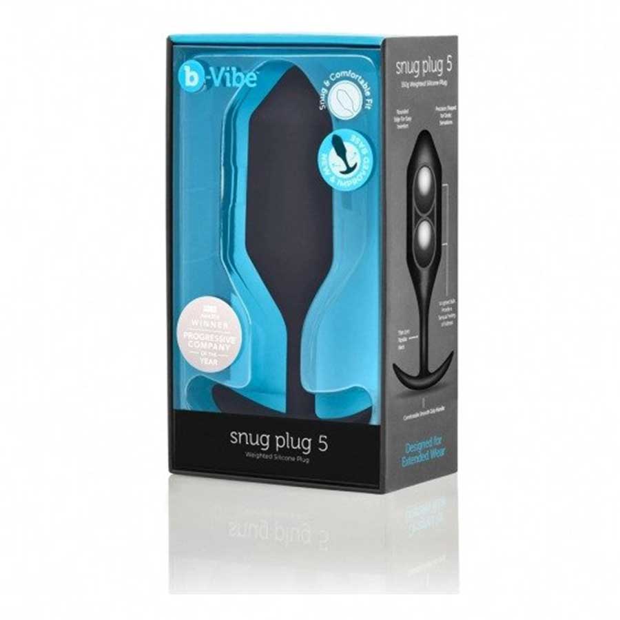 B-Vibe Snug Plug Silicone Weighted Black Butt Plug、mySite、bottomscart