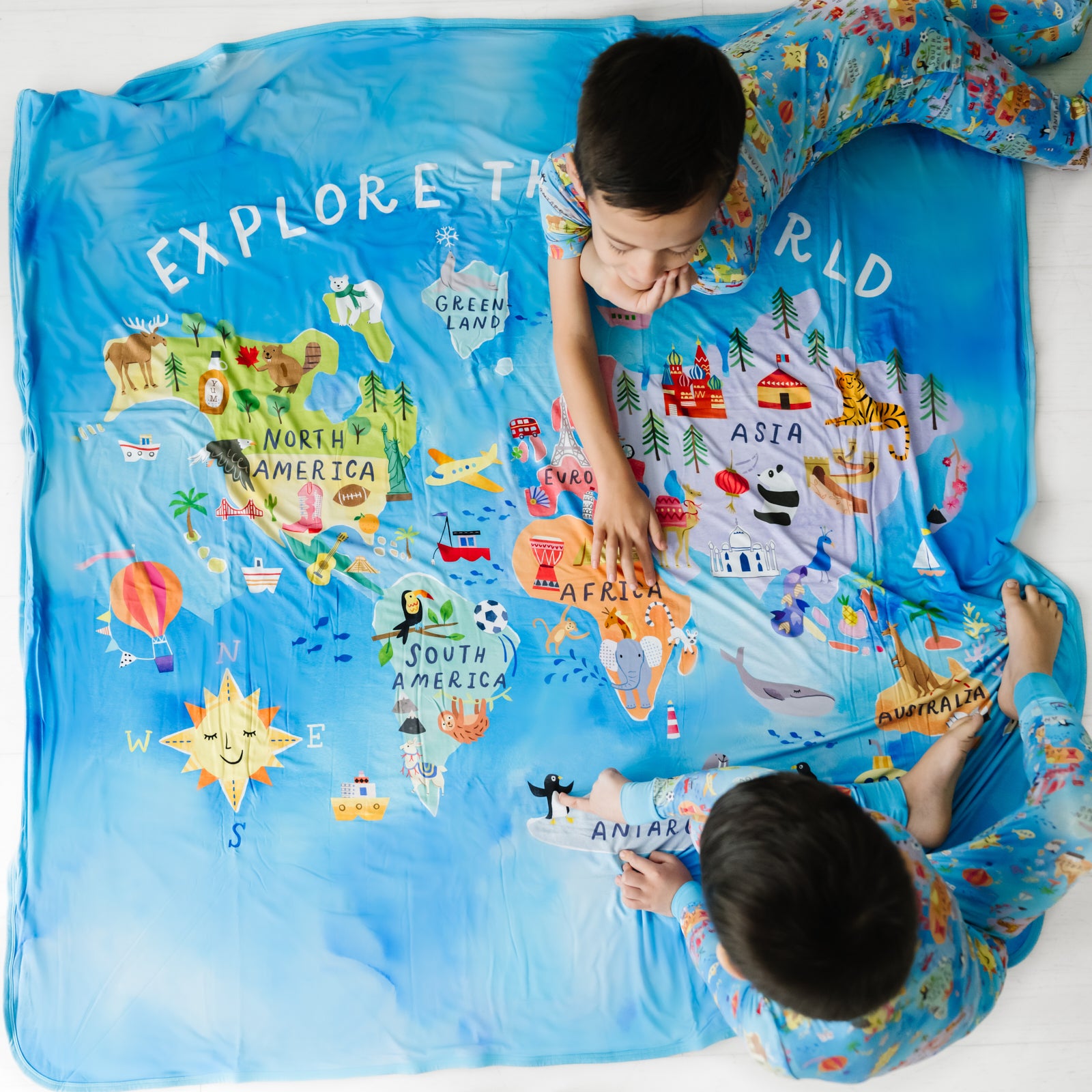  Around The World Large Cloud Blanket®、mySite、layawaytickets