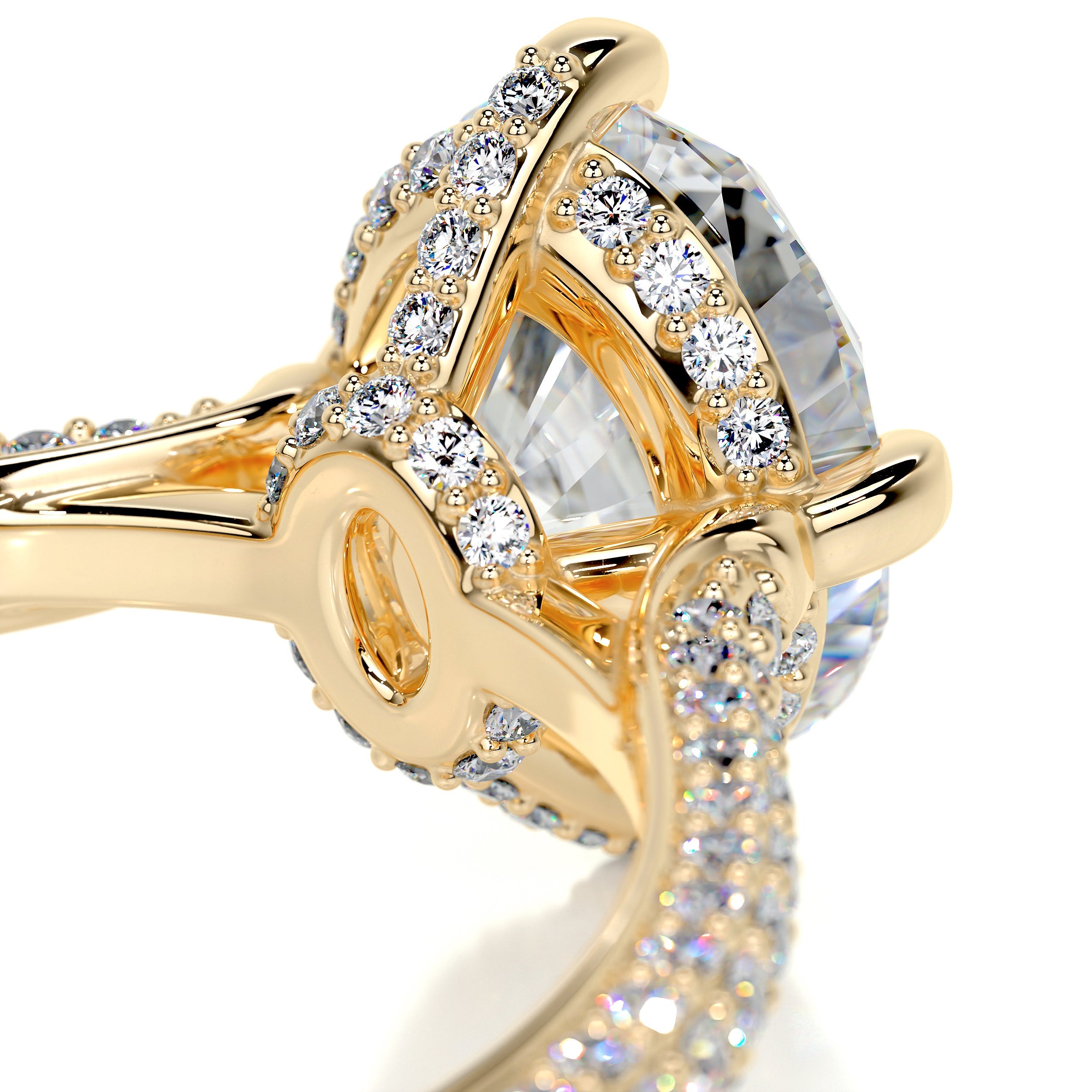 Jocelyn Moissanite & Diamond Ring -18K Yellow Gold (RTS)、mySite、hinf8tx79