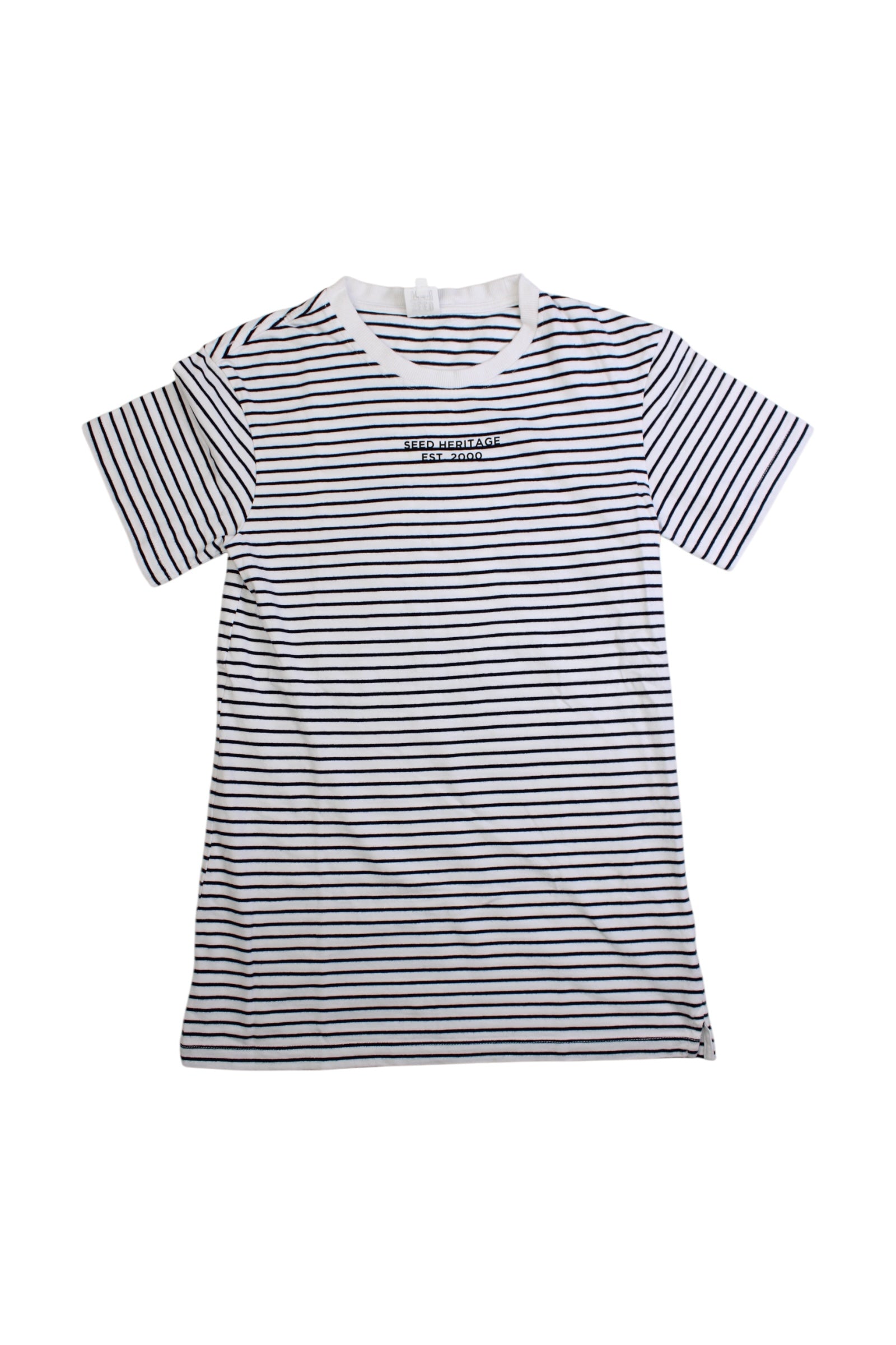 Seed Striped Short Sleeve Dress 12Y、mySite、g9winljtr