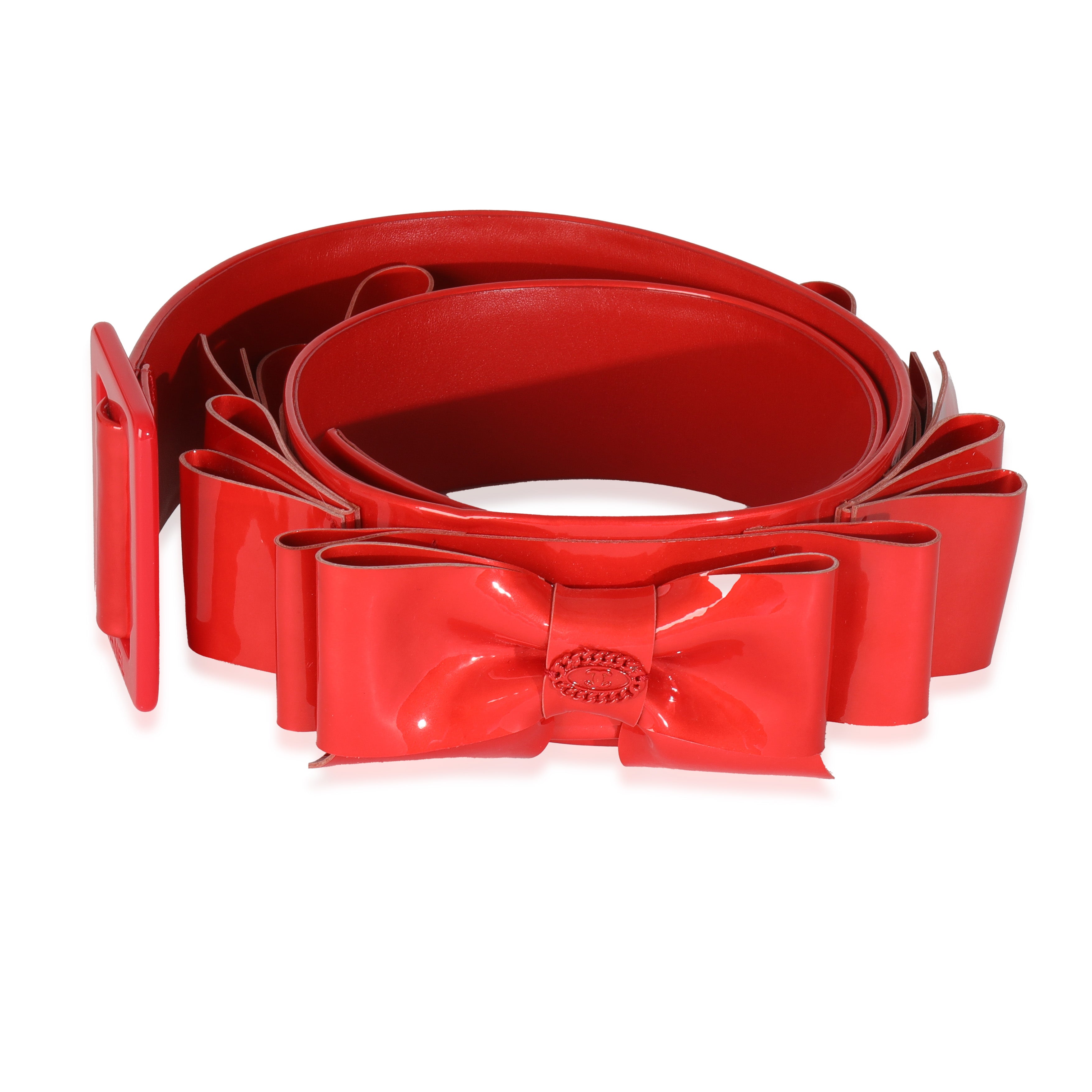 08P Red Patent Oversized Bow CC Waist Belt、mySite、garagedoors4me
