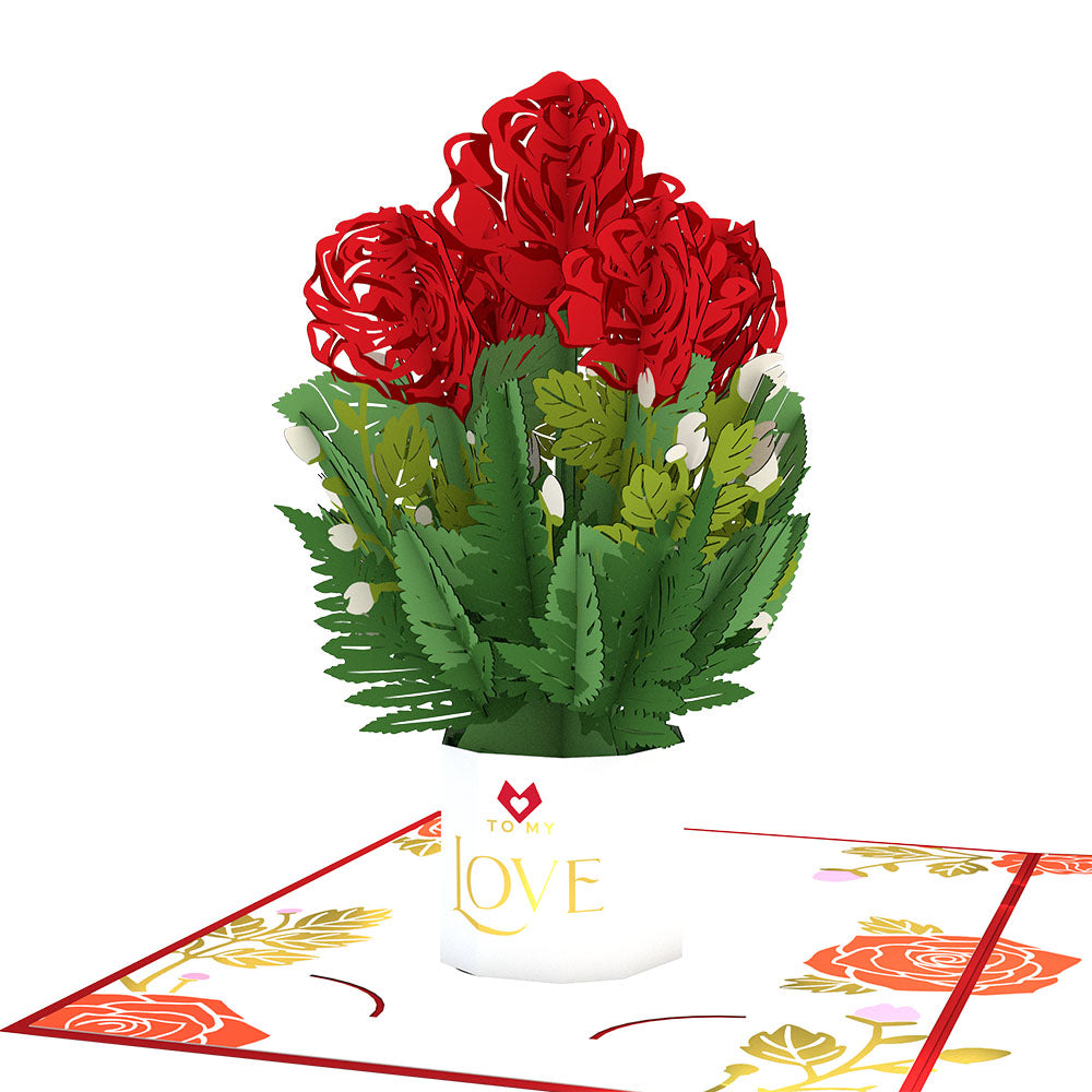To My Love Card with Mini Bouquet、mySite、solidvoid