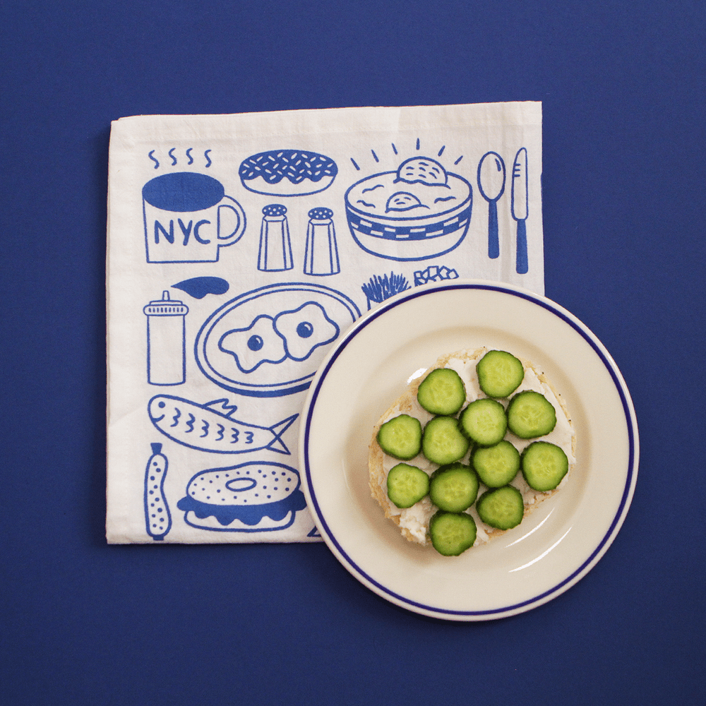 Schmear Tea Towel - Blue or Green、mySite、topwebapps