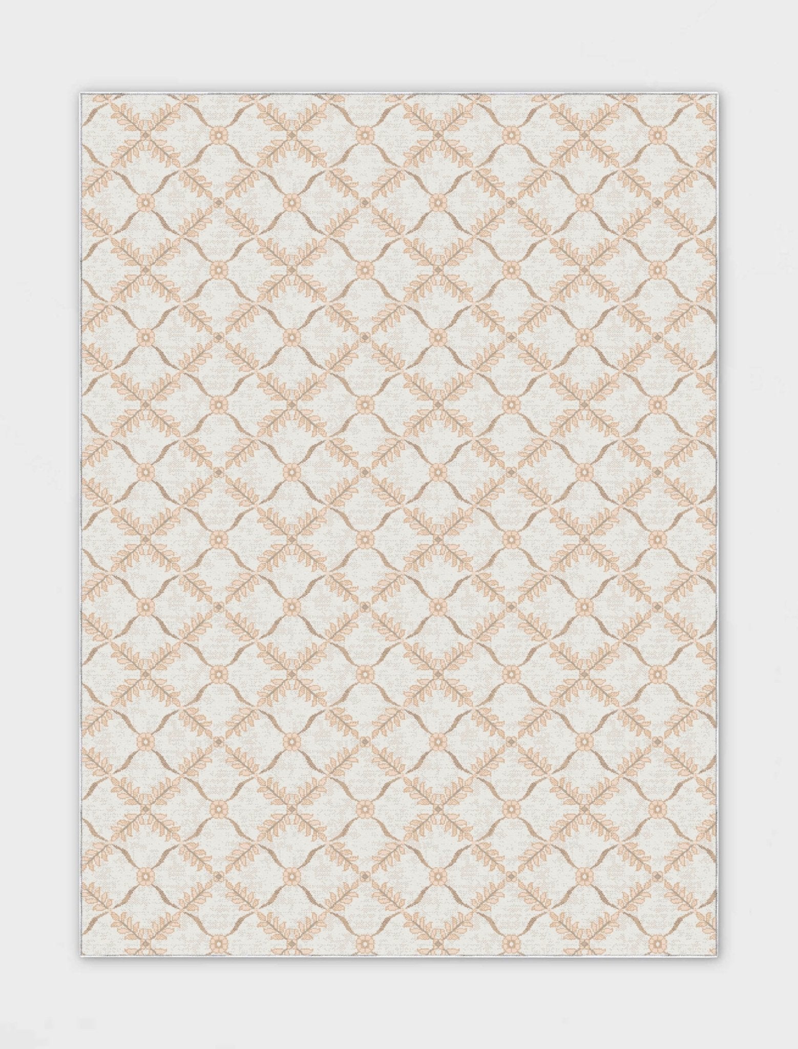 Aldwyn Custom Rug - Traditional Lattice Pattern, Easy Clean, Low Pile, Personalized Sizes、mySite、gigharbornorthrealestate