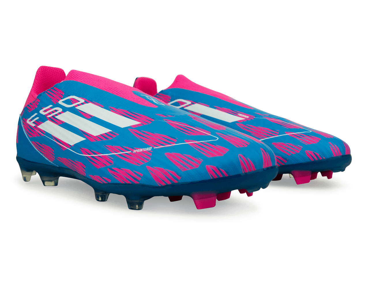 adidas Kids F50 League LL FG/MG Blue/White/Pink、mySite、noshort
