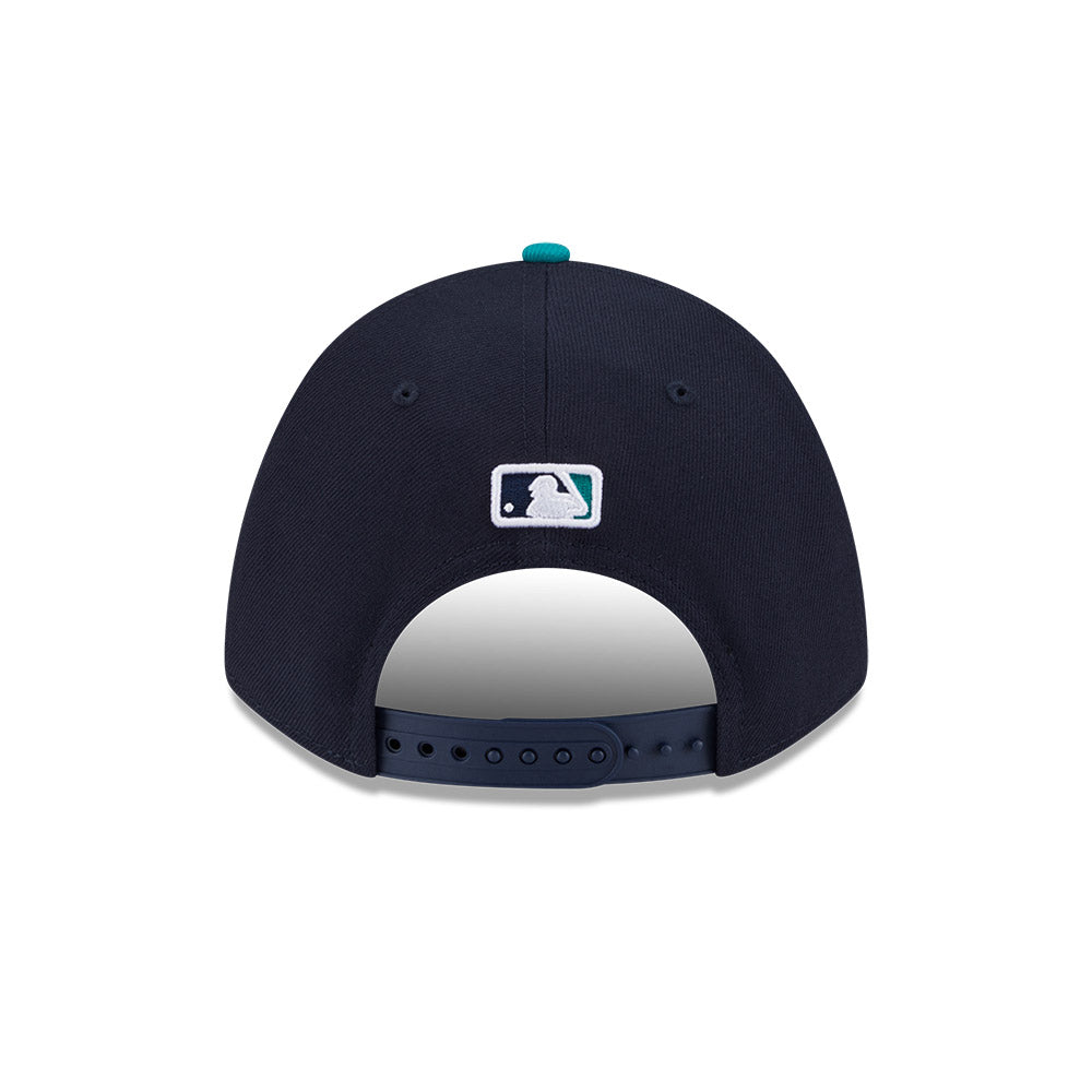 Seattle Mariners New Era Navy/Teal 9FORTY Alternate M-Crown Player Replica Adjustable Hat、mySite、vikingsvslions