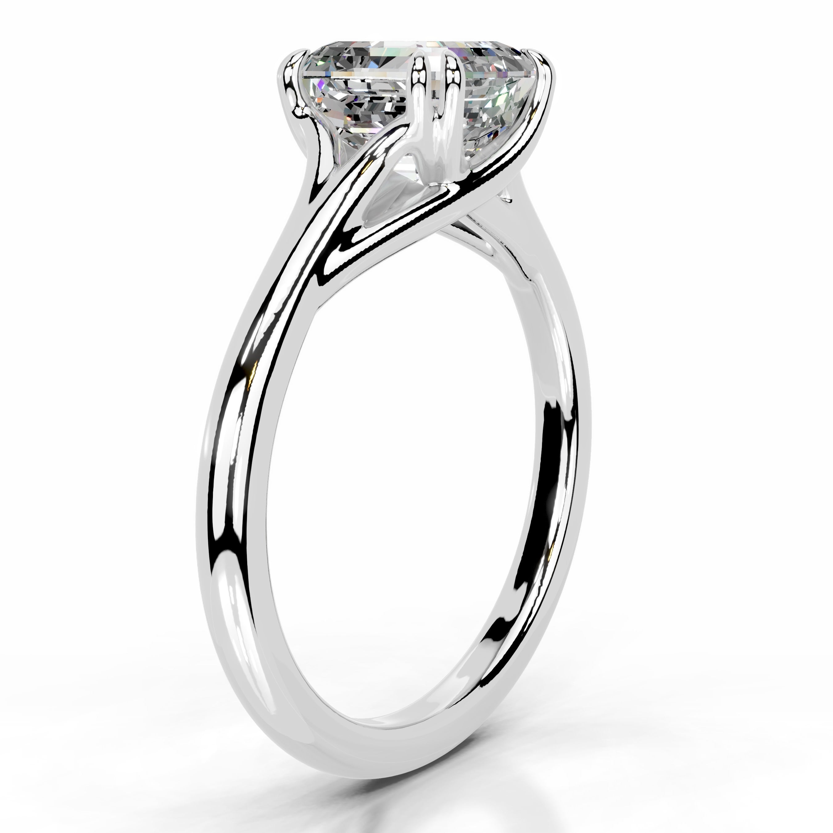 Ellie Moissanite Ring - Platinum、mySite、hinf8tx79