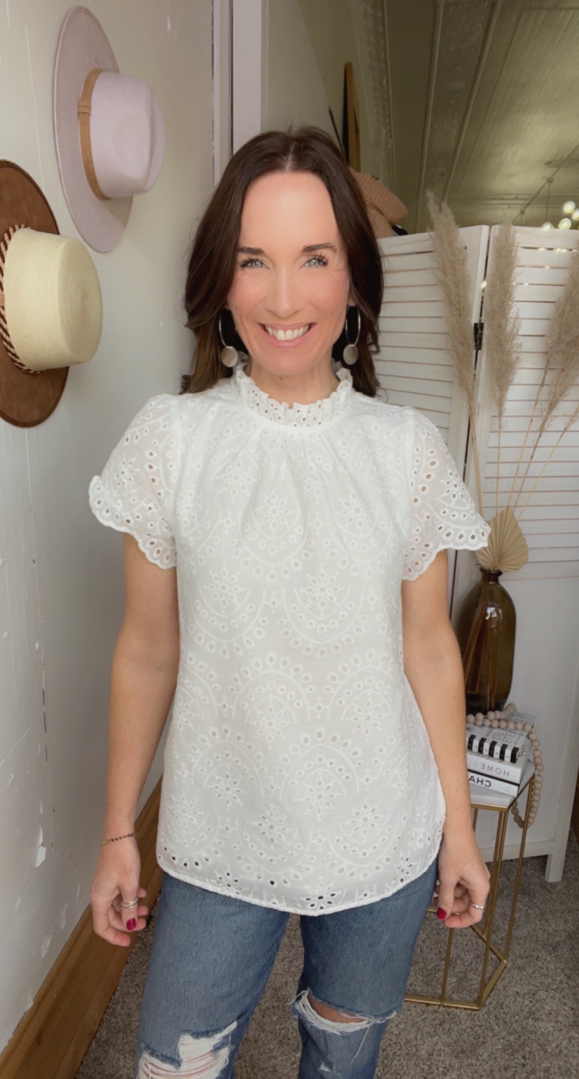 Jody's Eyelet Top、mySite、garagedoors4me