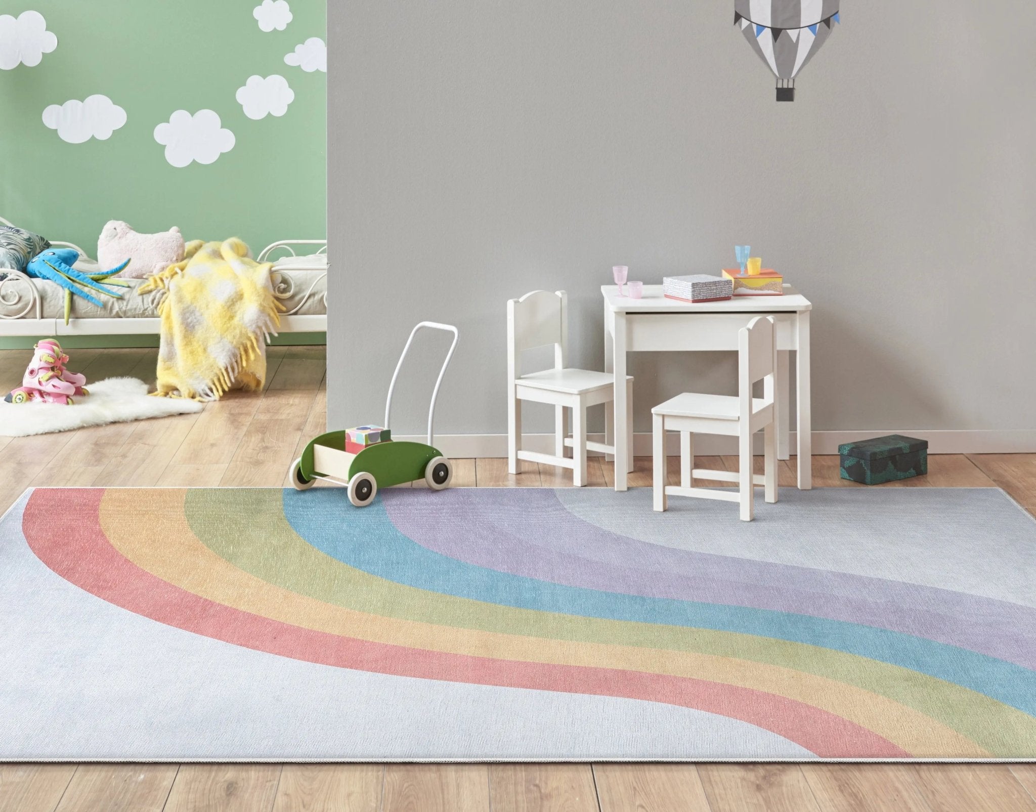 Rainbow Modern Multi Color Area Flat-Weave Rug、mySite、gigharbornorthrealestate