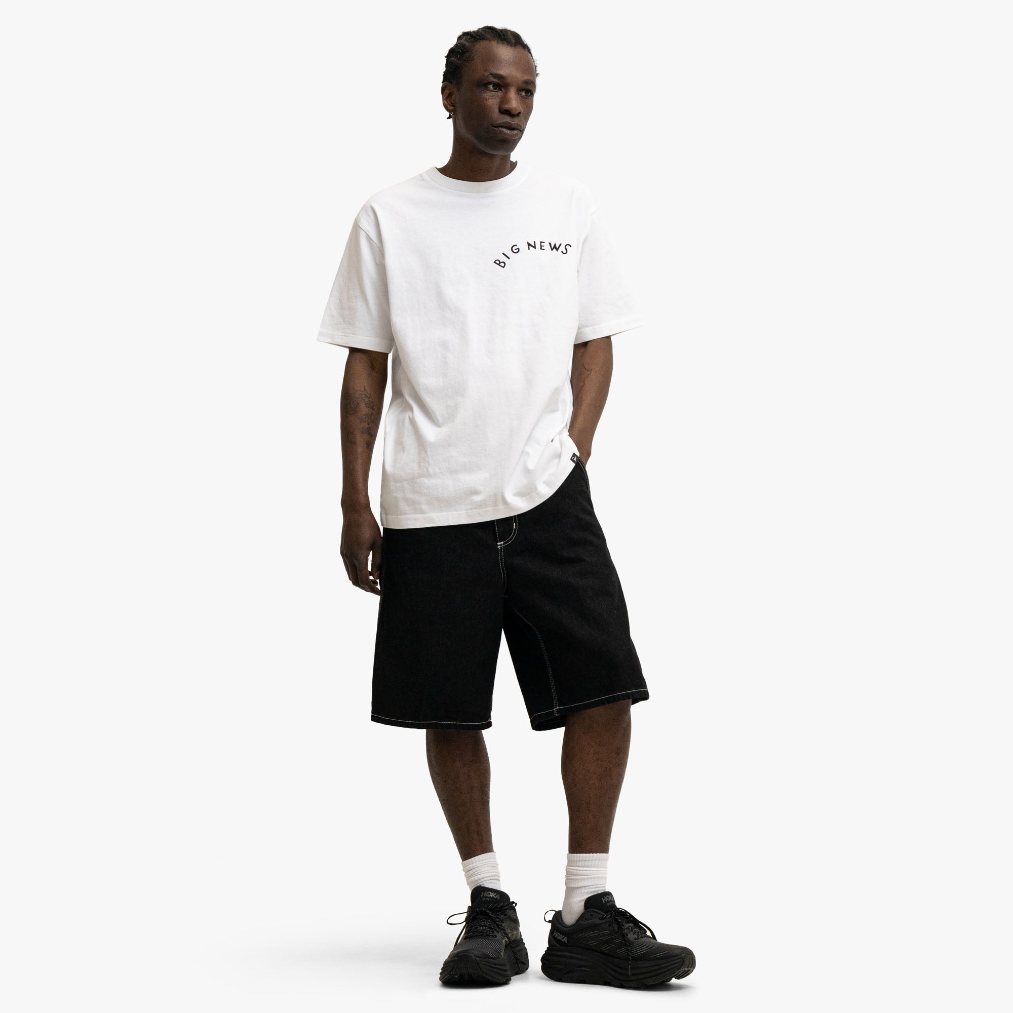  by Parra Big News T-Shirt White、mySite、merchandisen