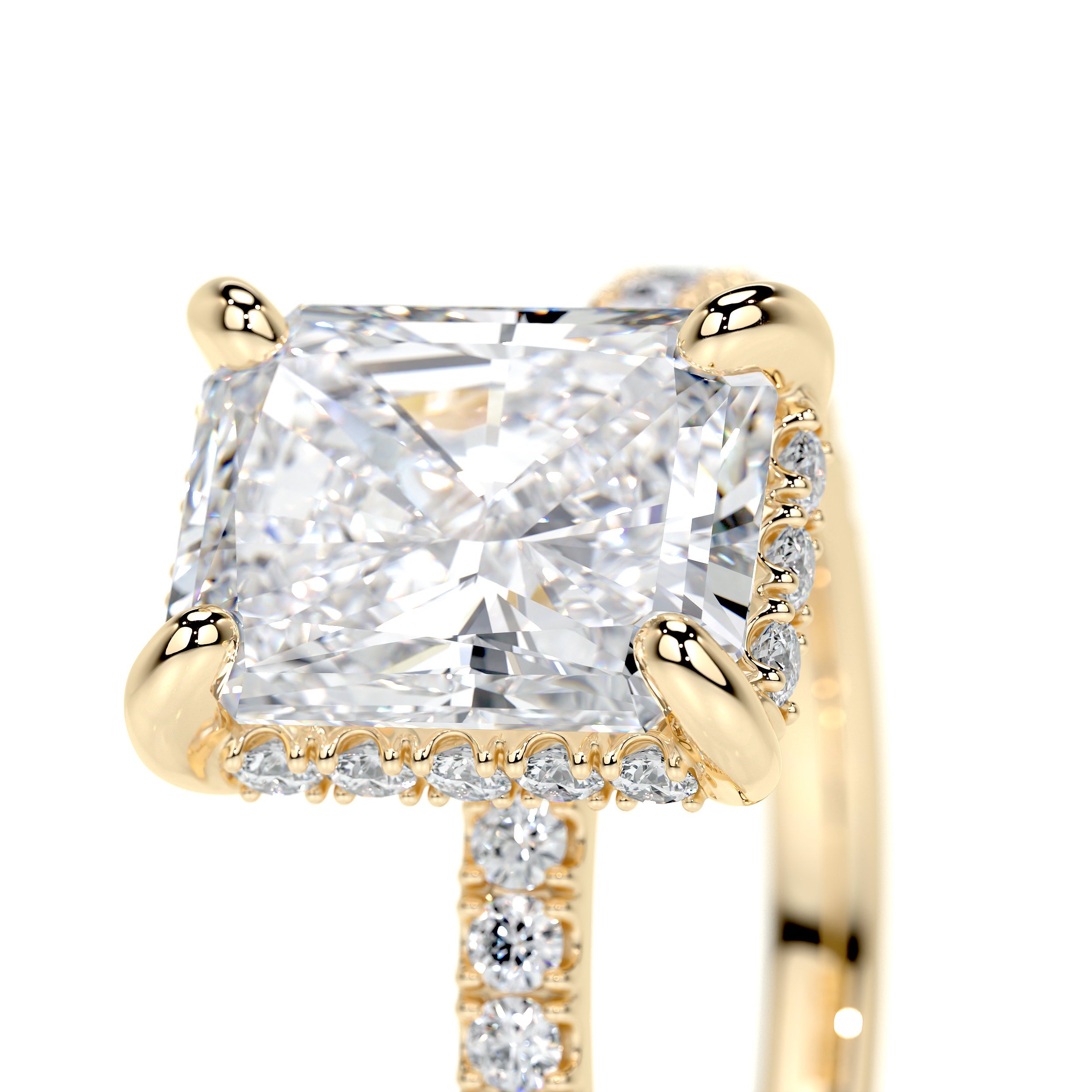 Luna Lab Grown Diamond Ring -18K Yellow Gold、mySite、hinf8tx79