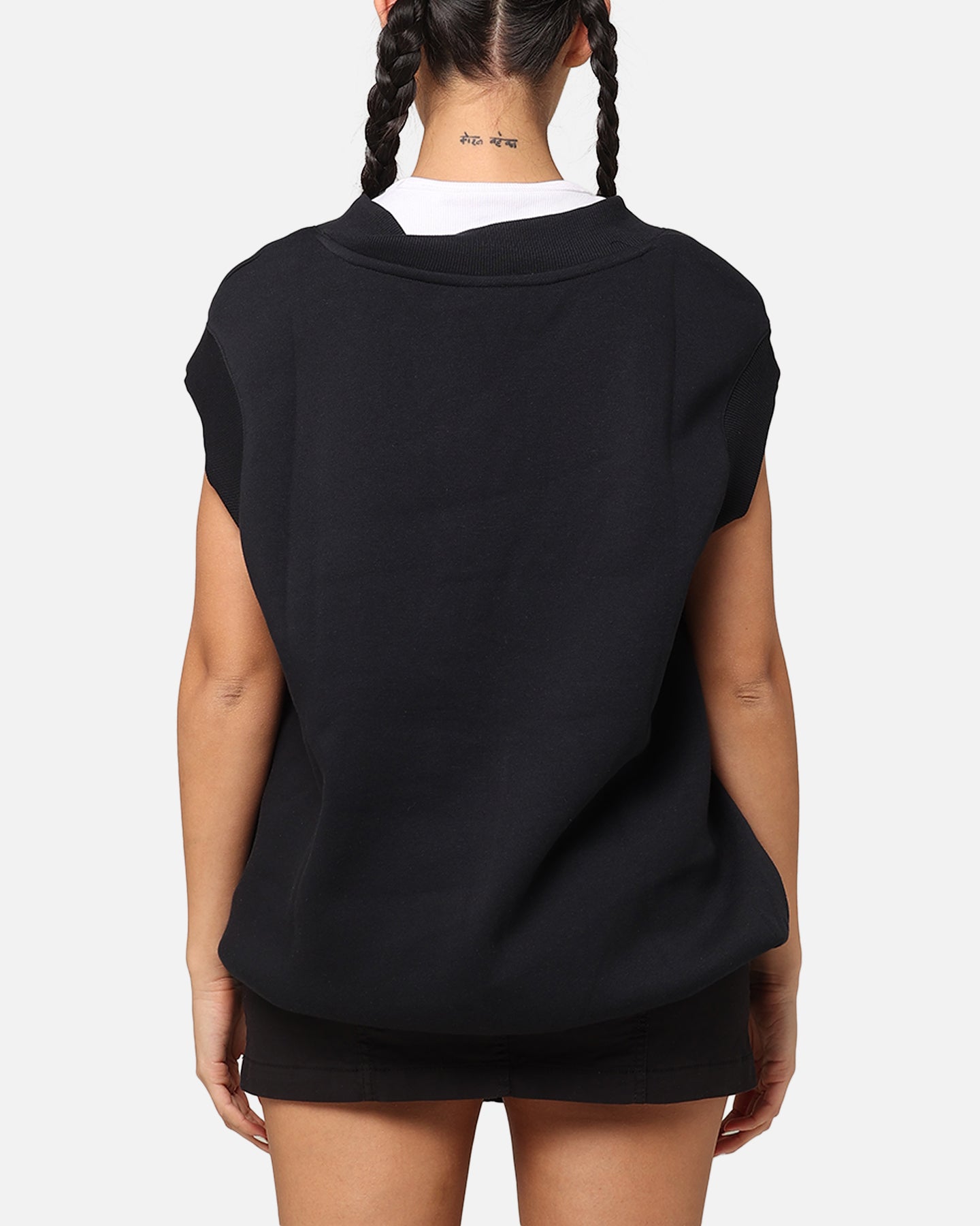 Nike Women's Sportswear Pheonix Fleece V-Neck Vest Black/Sail、mySite、zt4zffjzw