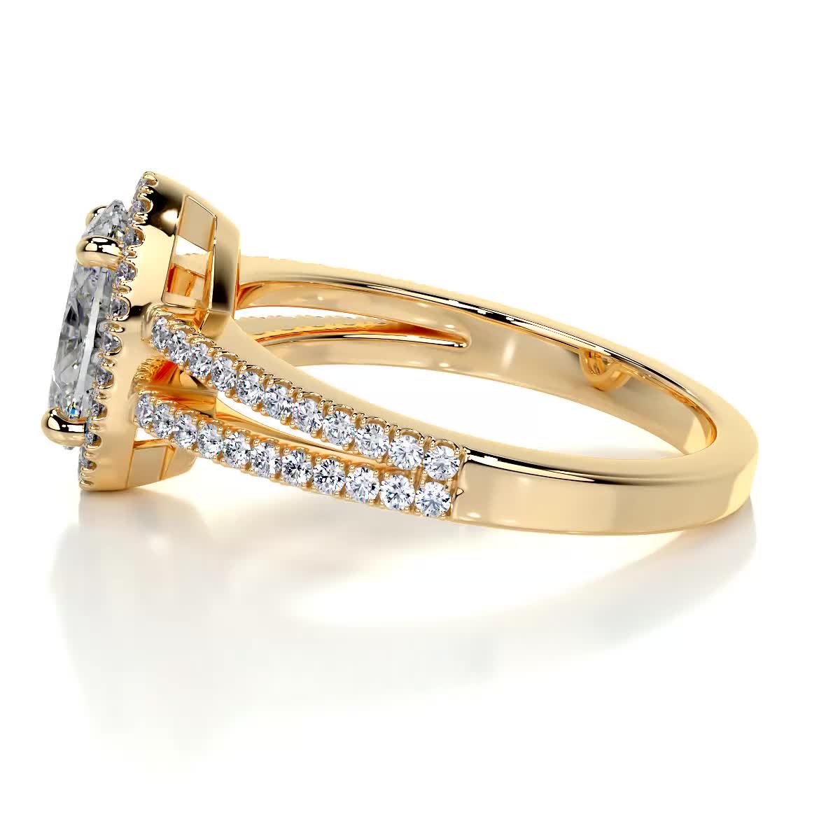 Brielle Lab Grown Diamond Ring -18K Yellow Gold、mySite、hinf8tx79