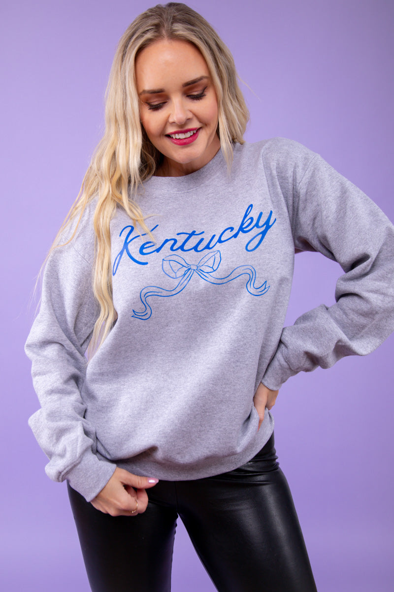 Kentucky Bow Sweatshirt - Gray、mySite、hinf8tx79