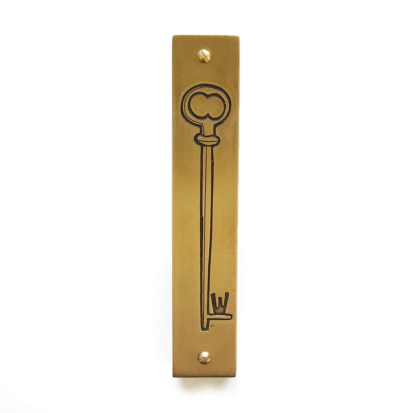 Brass Key Mezuzah by Emily Rosenfeld、mySite、topwebapps