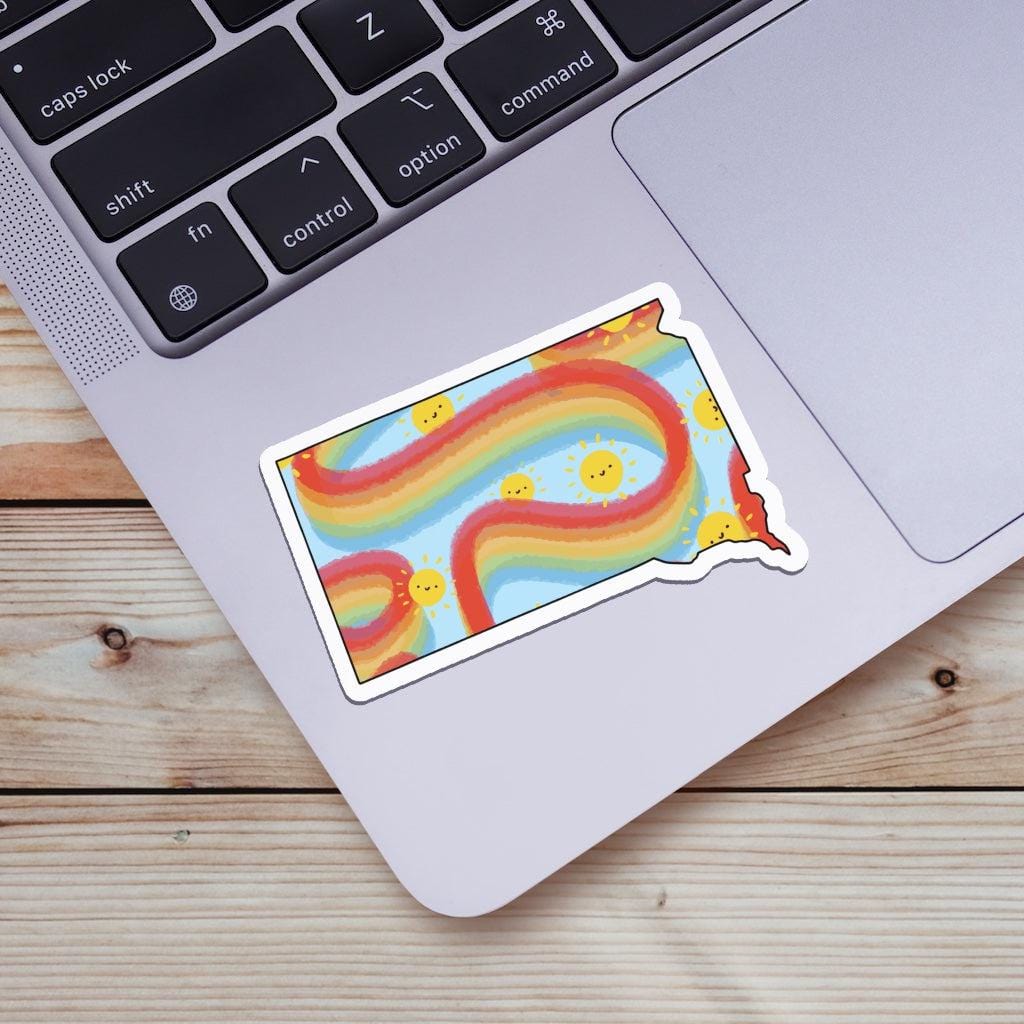  South Dakota Rainbow Fun Sticker、mySite、elrpsem3k
