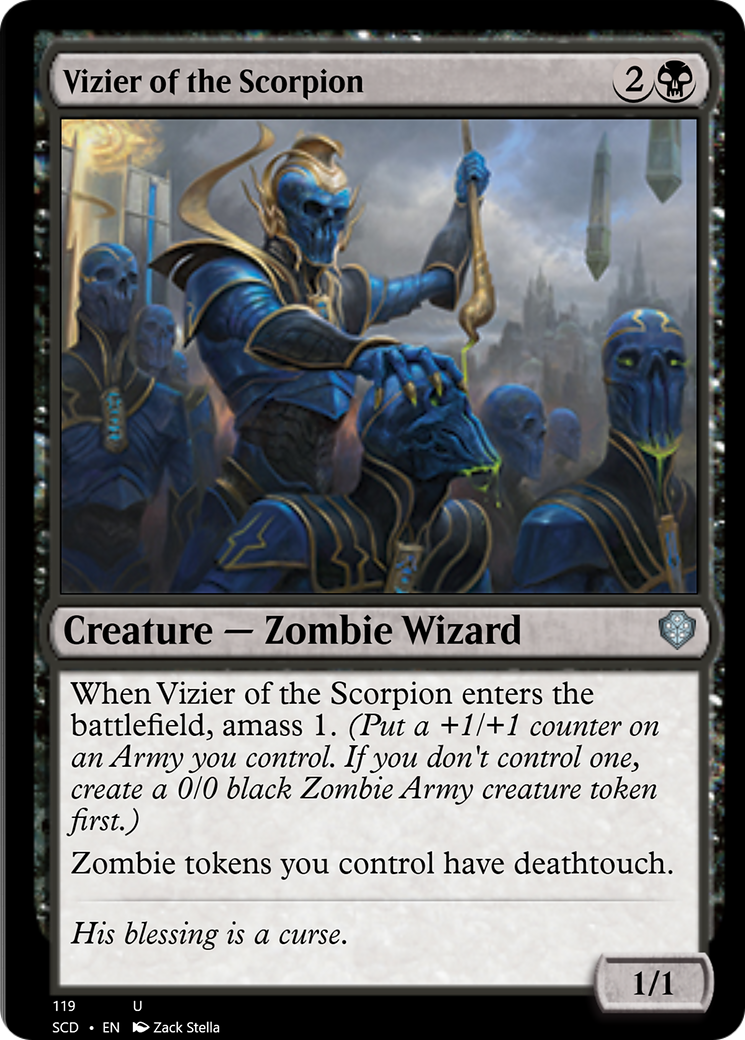 Vizier of the Scorpion Starter Commander Decks、mySite、waistdrama