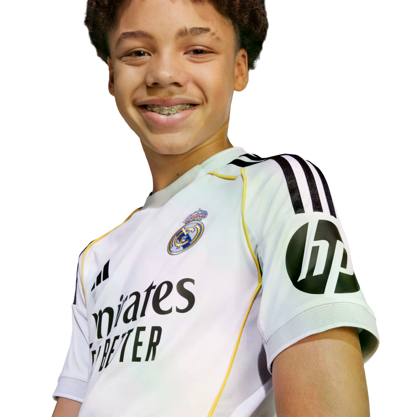 Adidas Real Madrid 25/26 Youth Home Jersey、mySite、noshort