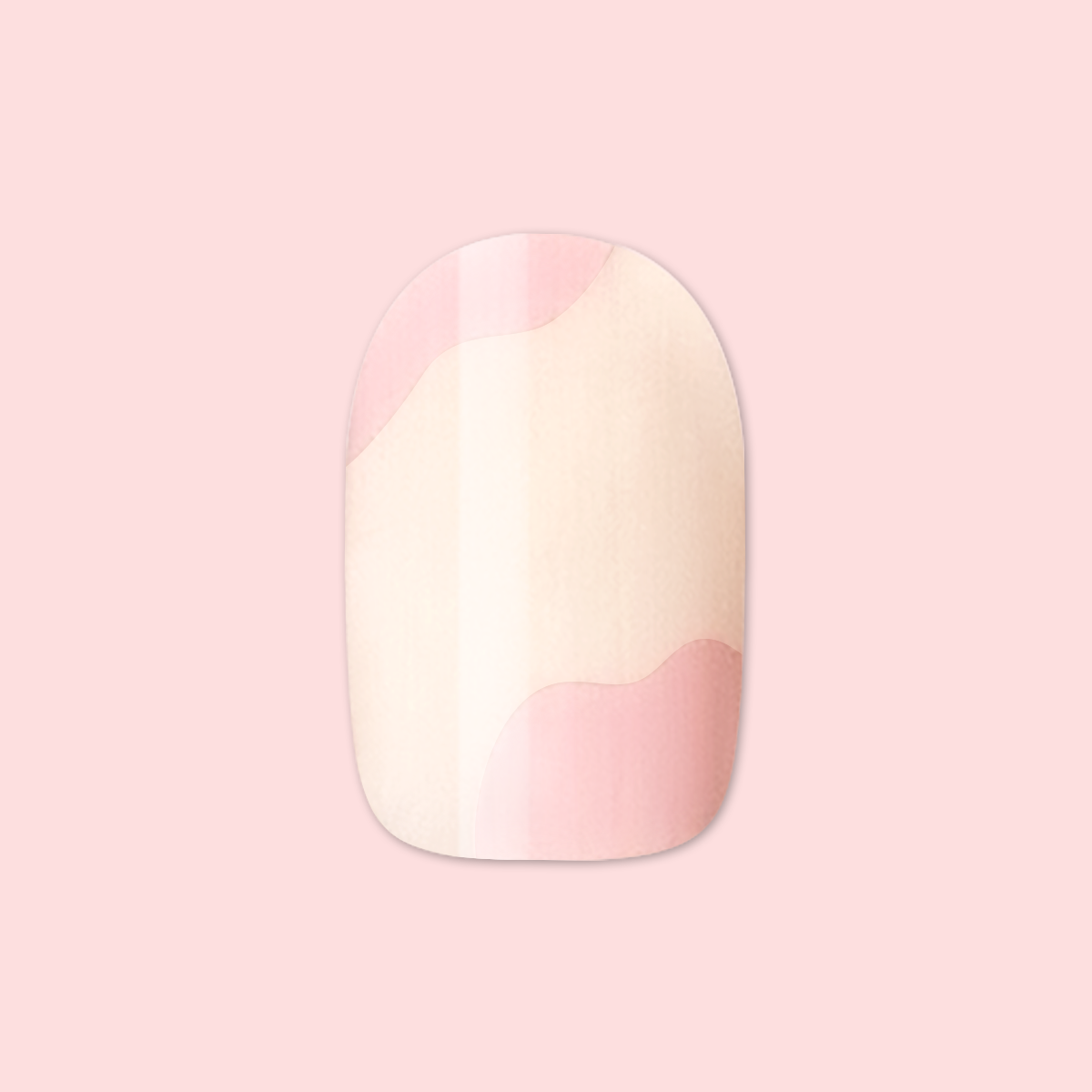 Organic Swirl | Extra Short | Round - Tab Press-On、mySite、solidvoid