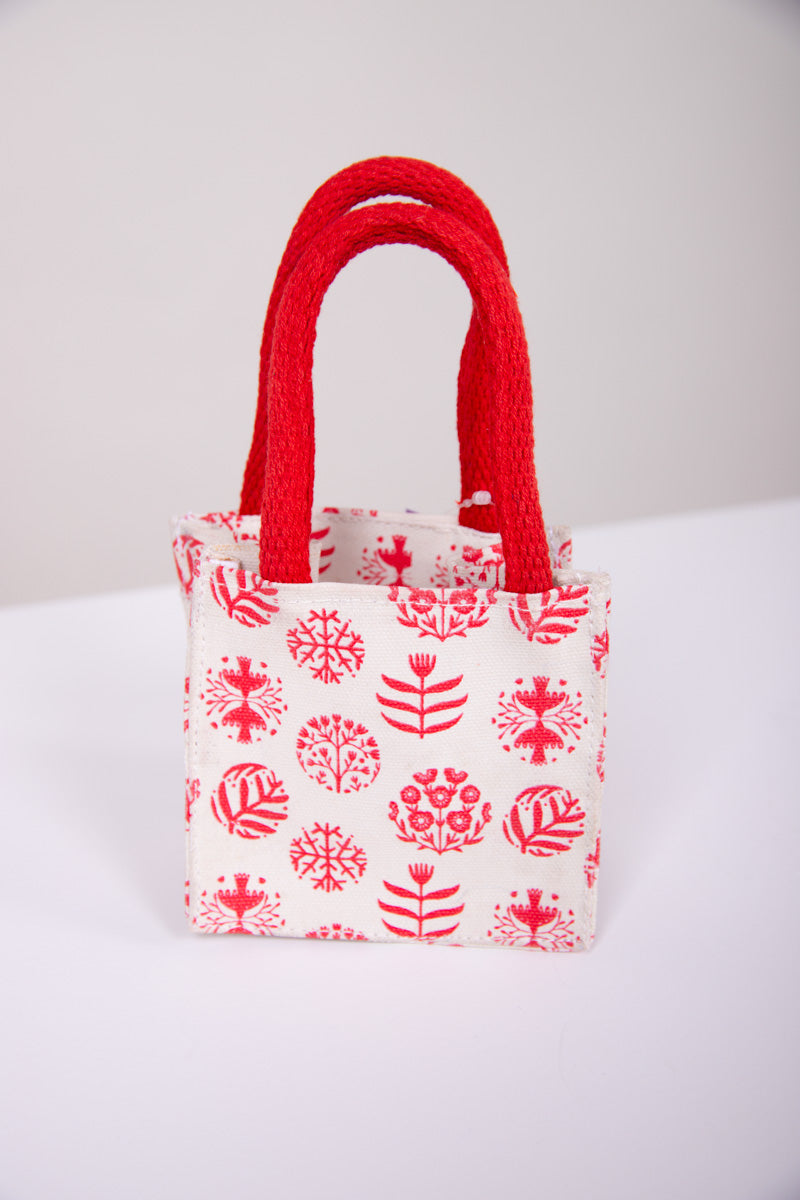 Scandi Ornaments Small Reusable Itsy Bitsy Gift Bag、mySite、hinf8tx79