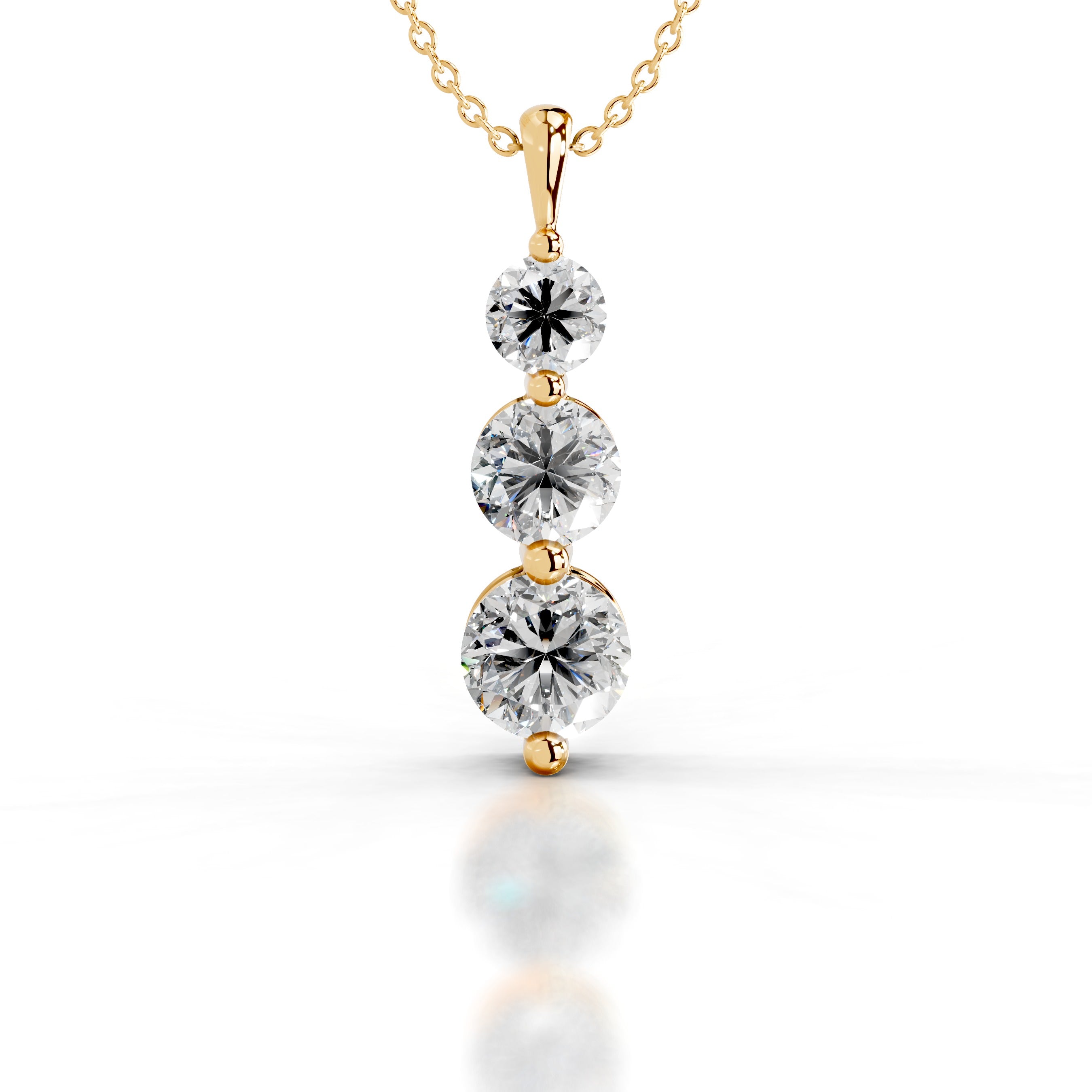 Mekell Diamond Pendant - 18K Yellow Gold、mySite、hinf8tx79