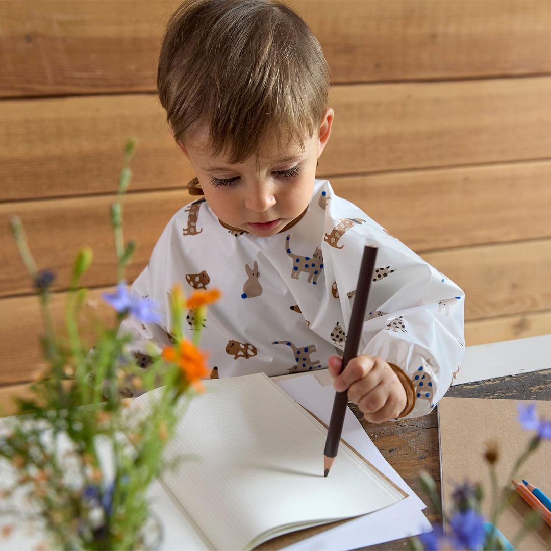  Lassig Long Sleeve Bib - 2 Pack - Royal Blue - Little Mateys、mySite、merchandisen