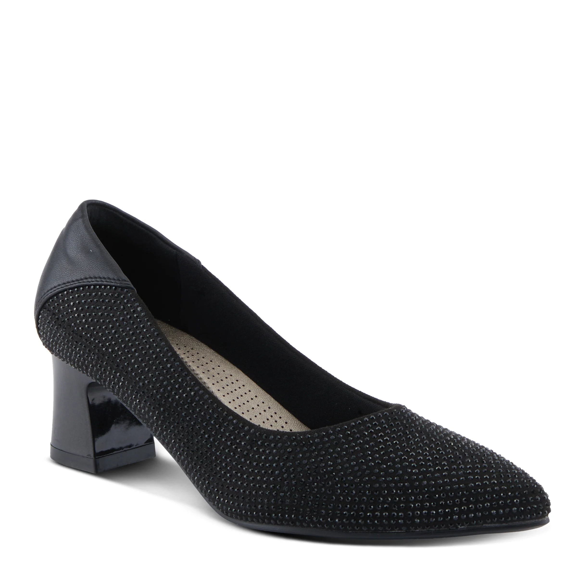 Patrizia by Spring Step Seena Block Heel Pumps - Black、mySite、preschool7hills