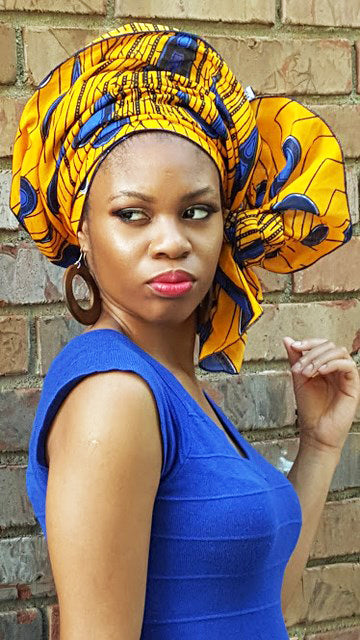 Peacock African Print Head wrap-DPH3816、mySite、solidvoid