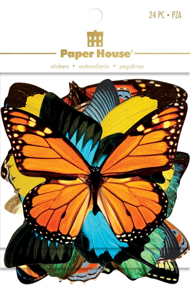  Die Cut Scrapbook Sticker Pack - Butterflies、mySite、ghnorth