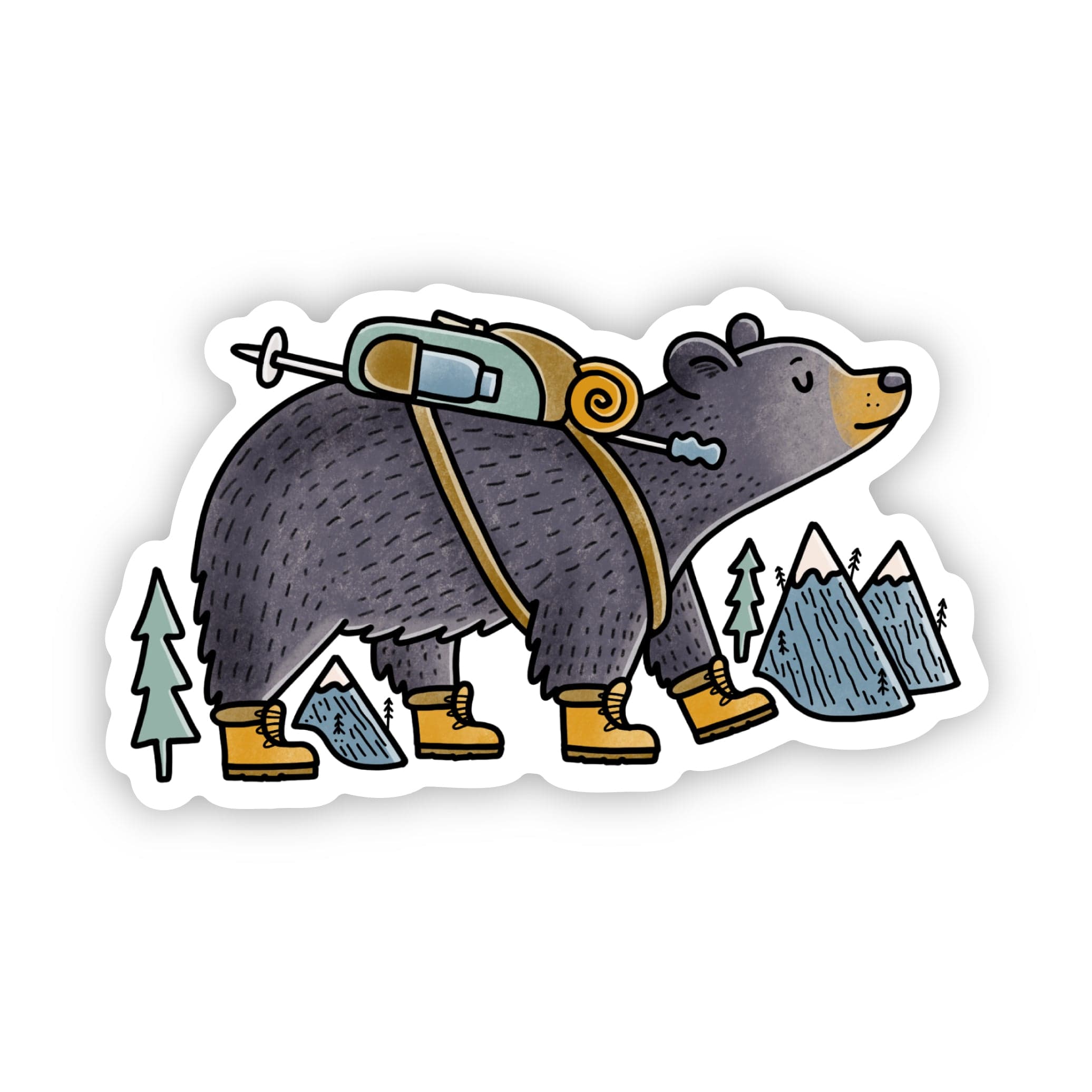  Bear Hiking Great Smoky Mountains Sticker、mySite、ghnorth