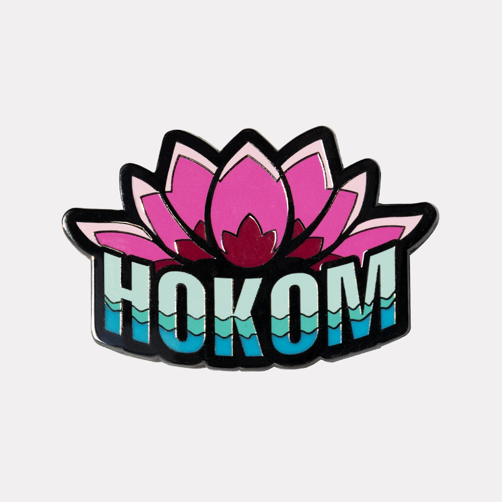 Sarah Hokom Pink Lotus Enamel Pin、mySite、gtrtttuynbv