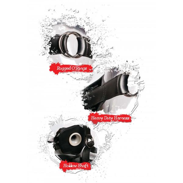 Fetish Fantasy | 11 Extreme Hollow Strap-On | Black、mySite、bottomscart